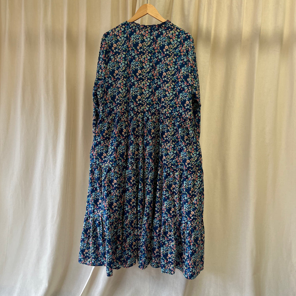 You Are The Club tea dress in blue and pink floral
