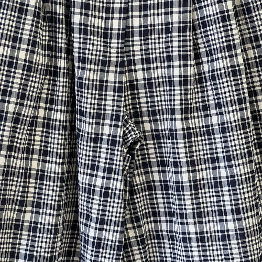 COS shirt and shorts co-ord in white and navy plaid