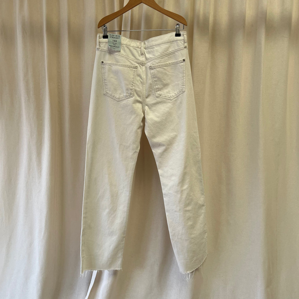 River Island jeans in white with jewells