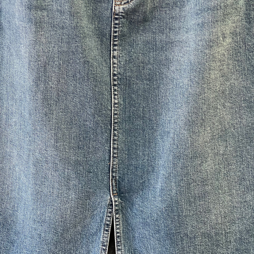 M&S midi skirt in light denim