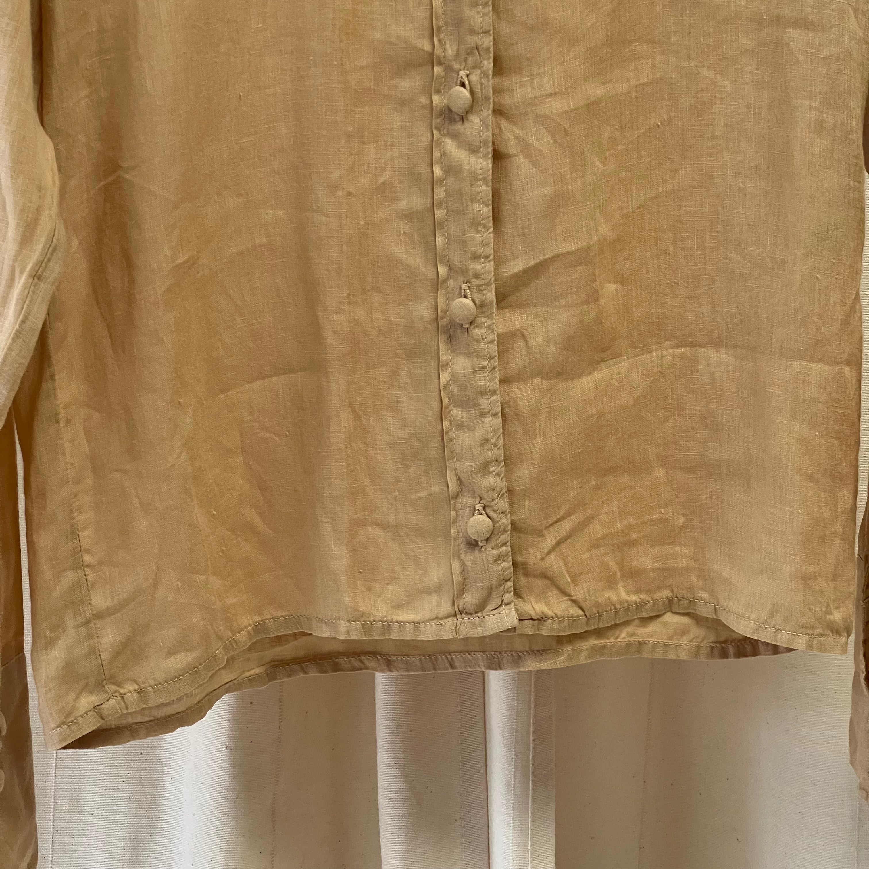 Happy Hause button up shirt in beige