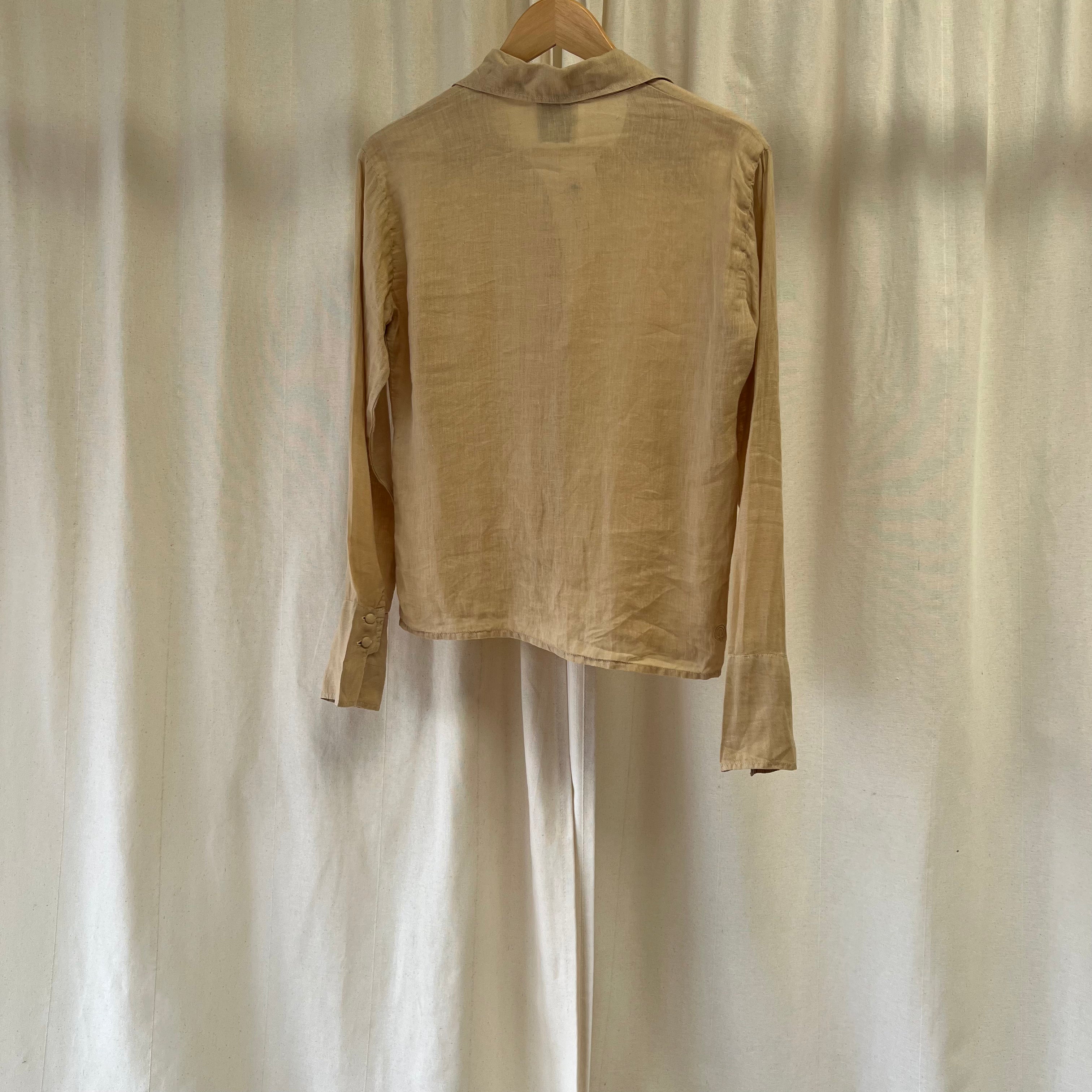 Happy Hause button up shirt in beige