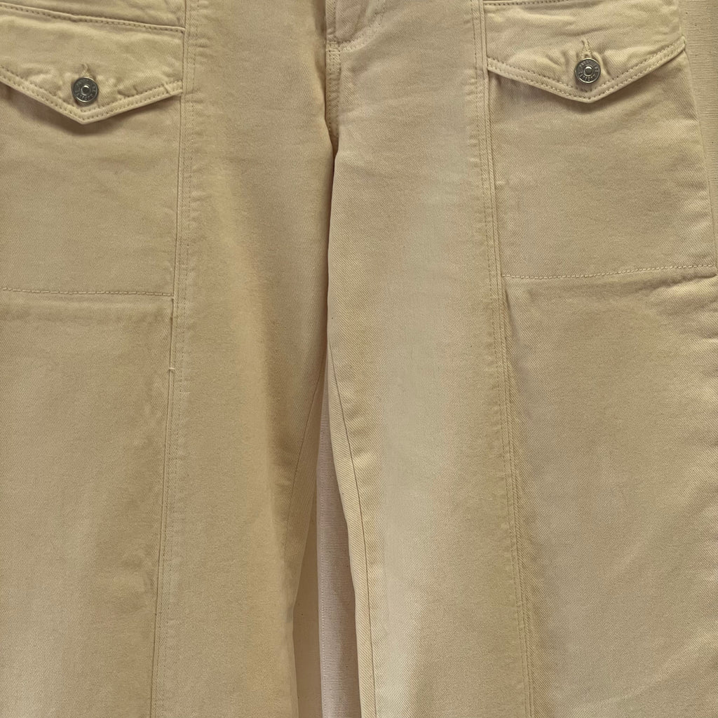 Paige carrot leg jeans in cream