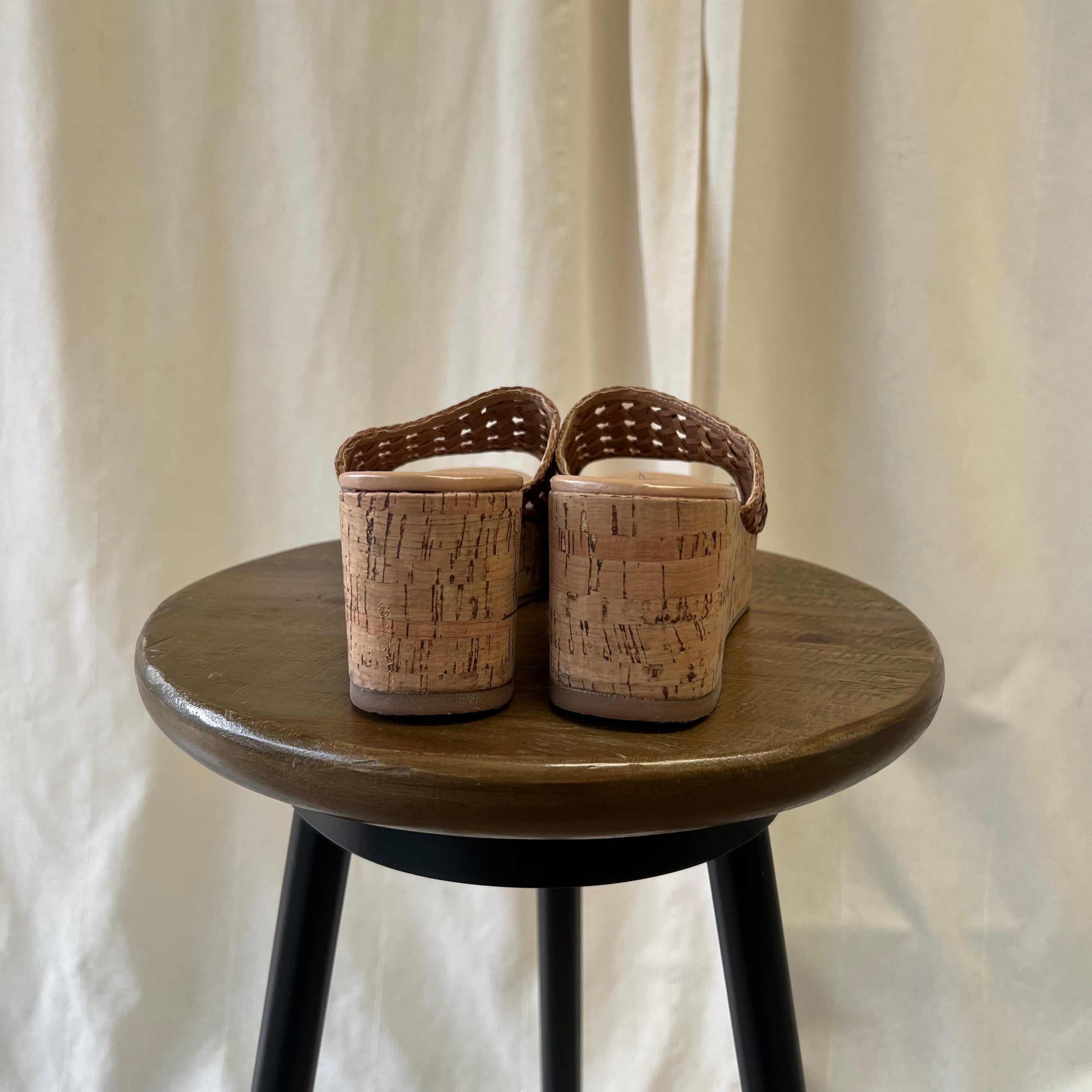 Dune cork wedges in brown