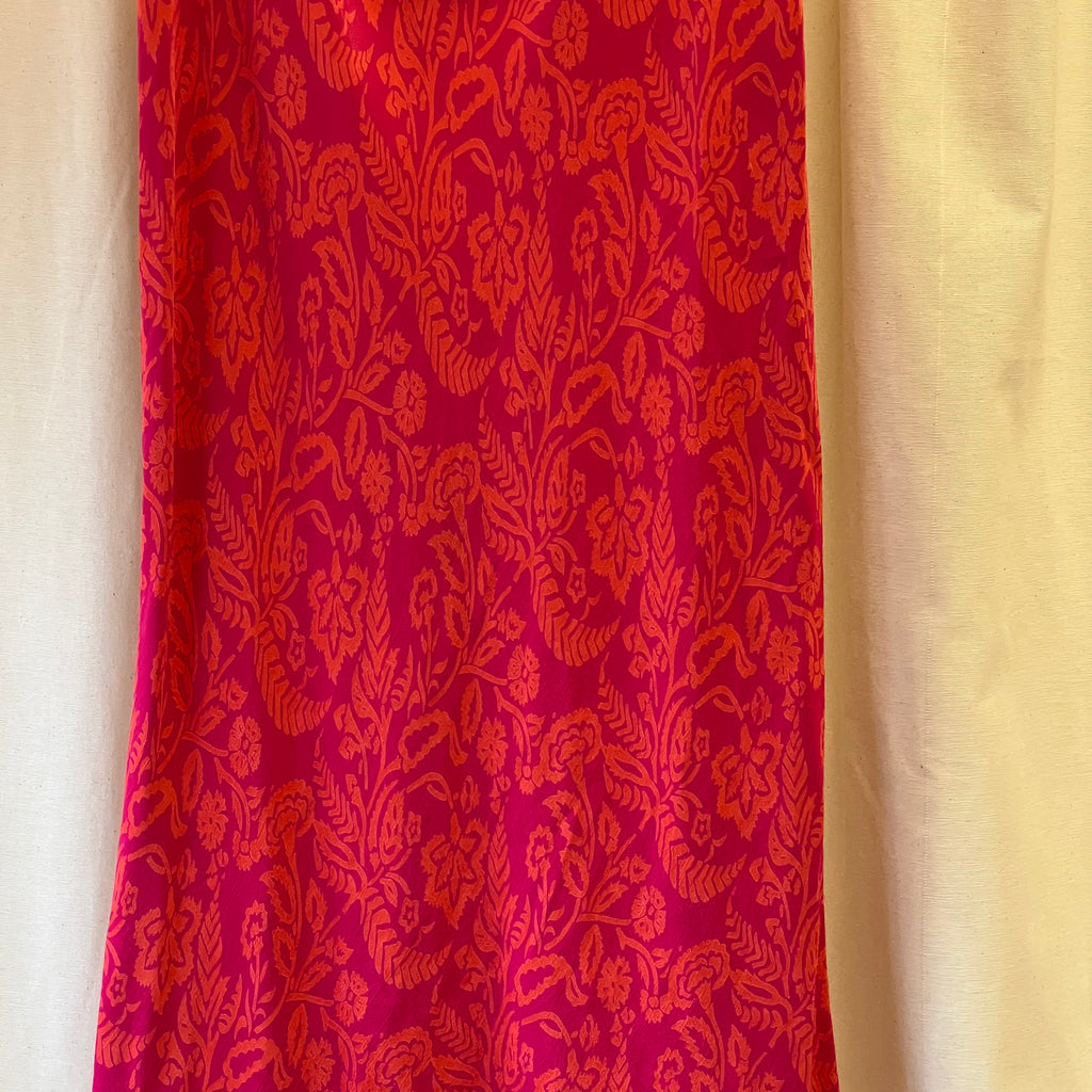 KALIKO pink and orange midi skirt