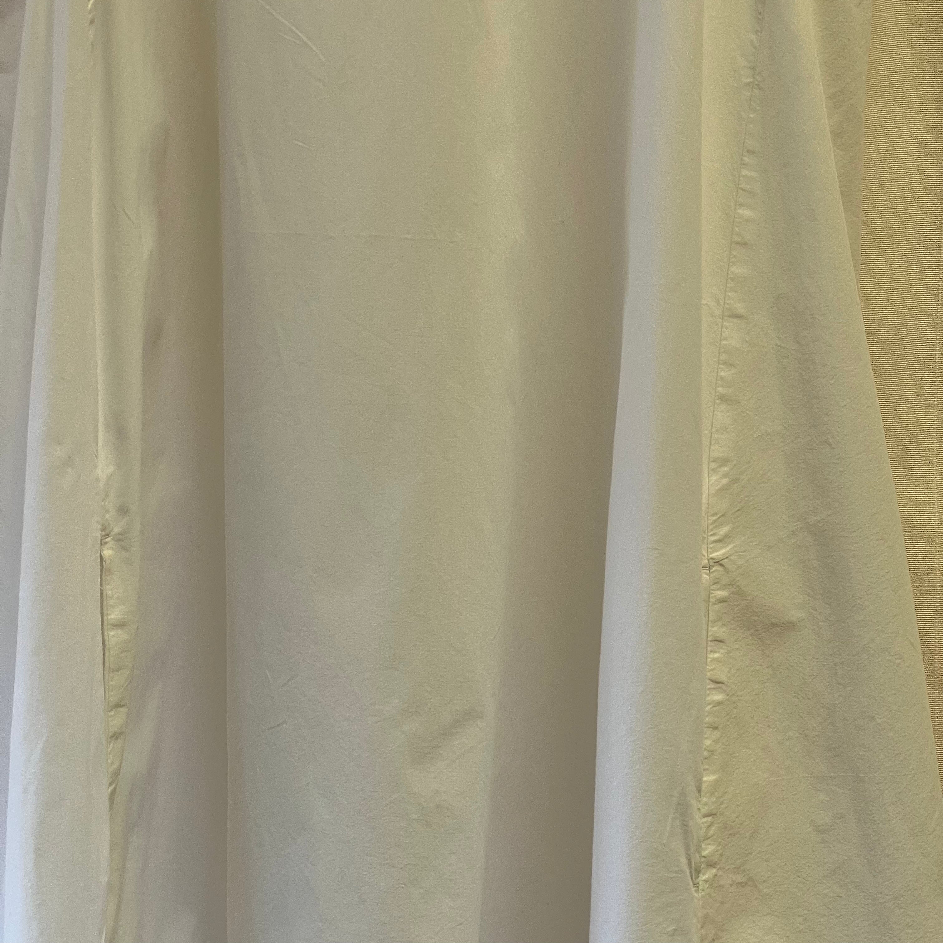 United Colours of Beneton white sleeveless cotton swing dress