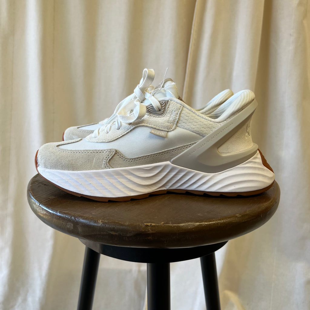 Kizik Monaco white trainers