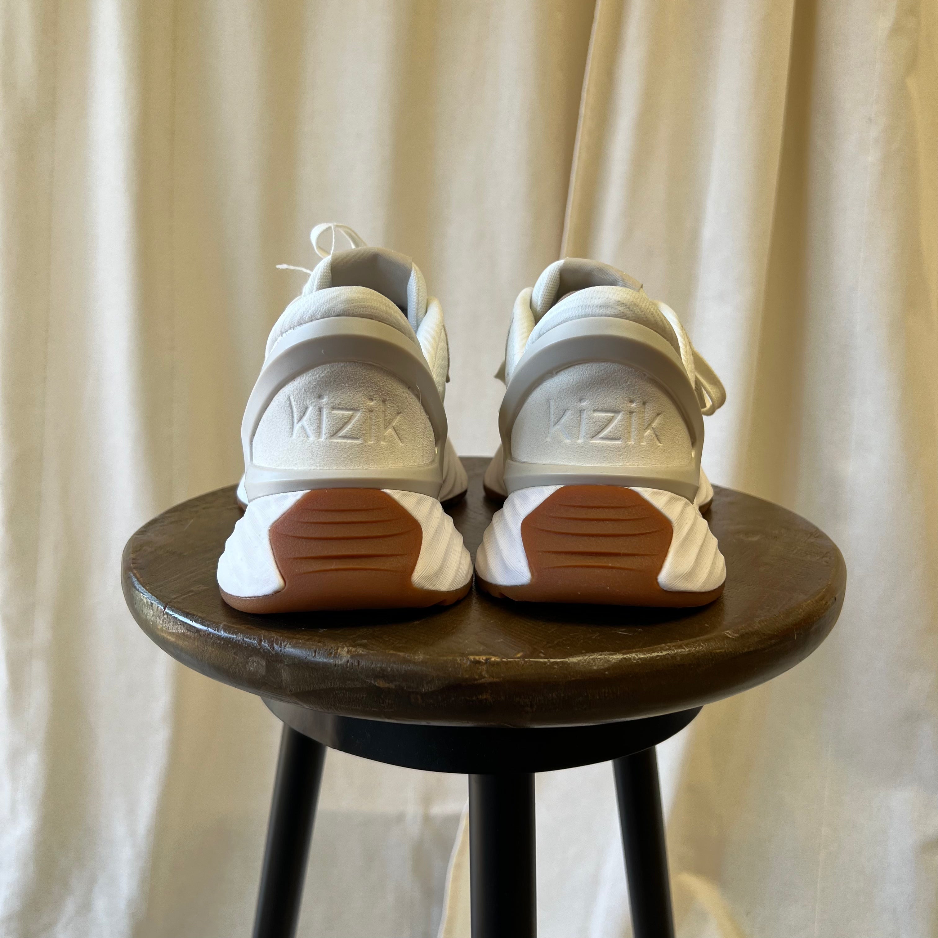 Kizik Monaco white trainers