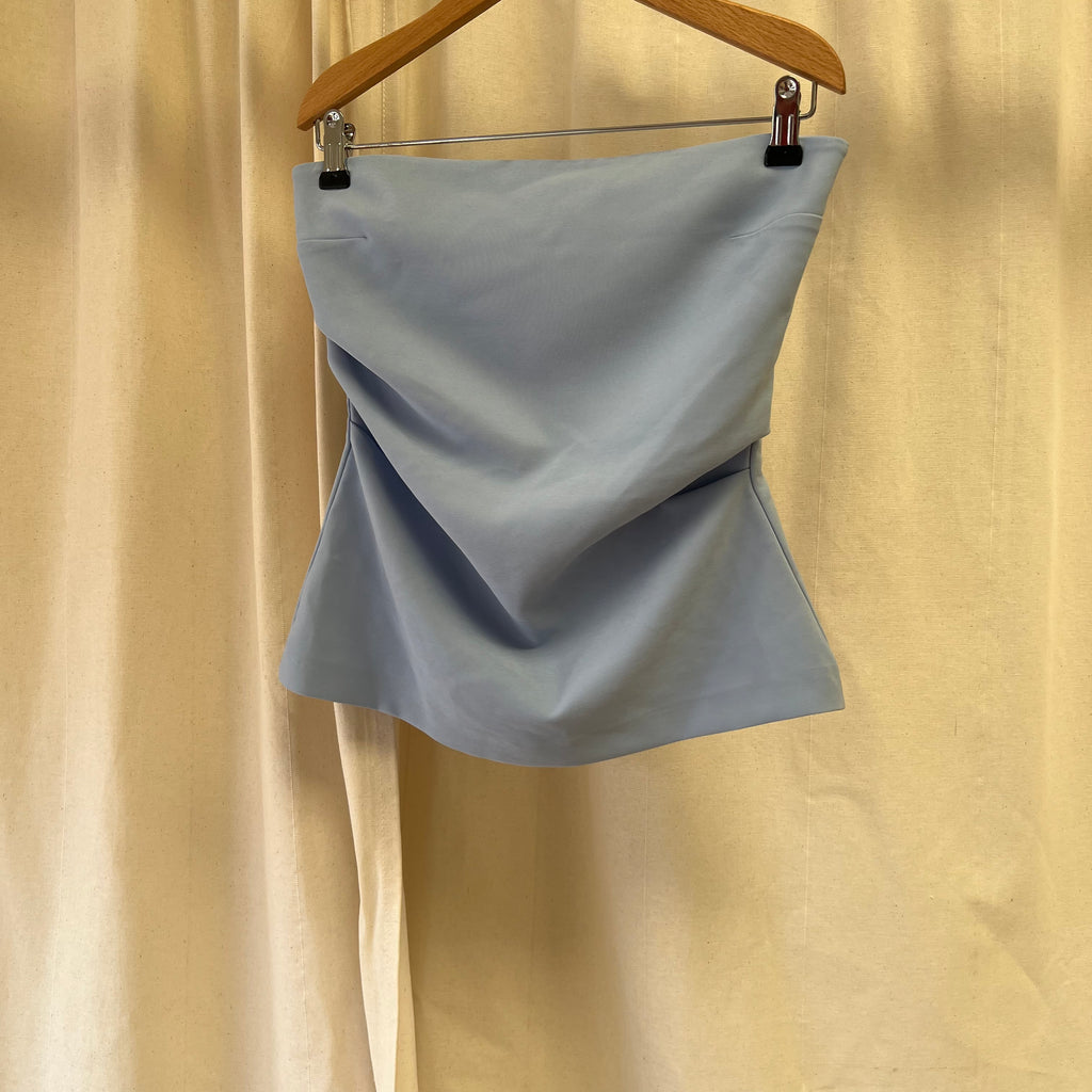 Zara pastel blue bandeau top