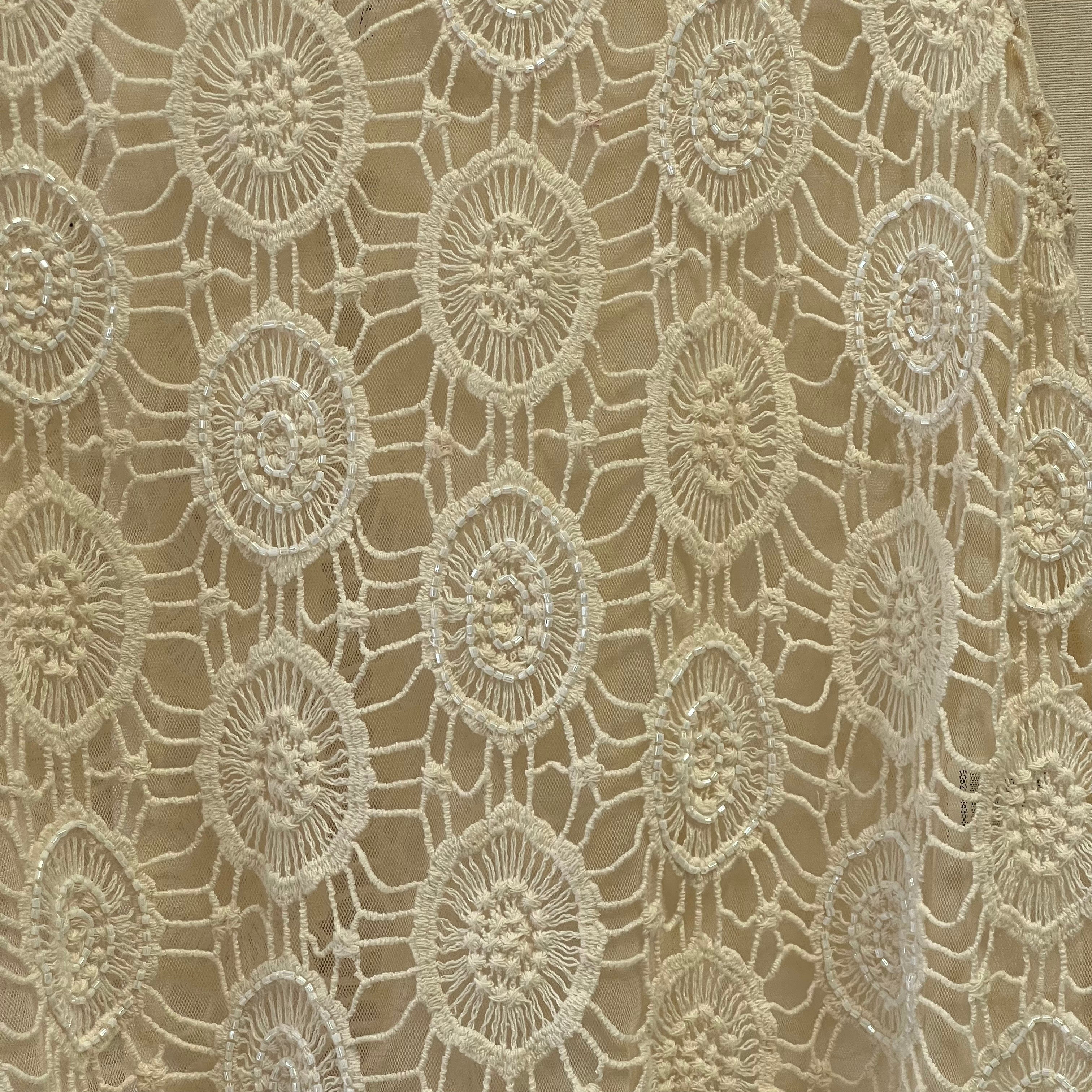 River Island crochet cream beaded cami