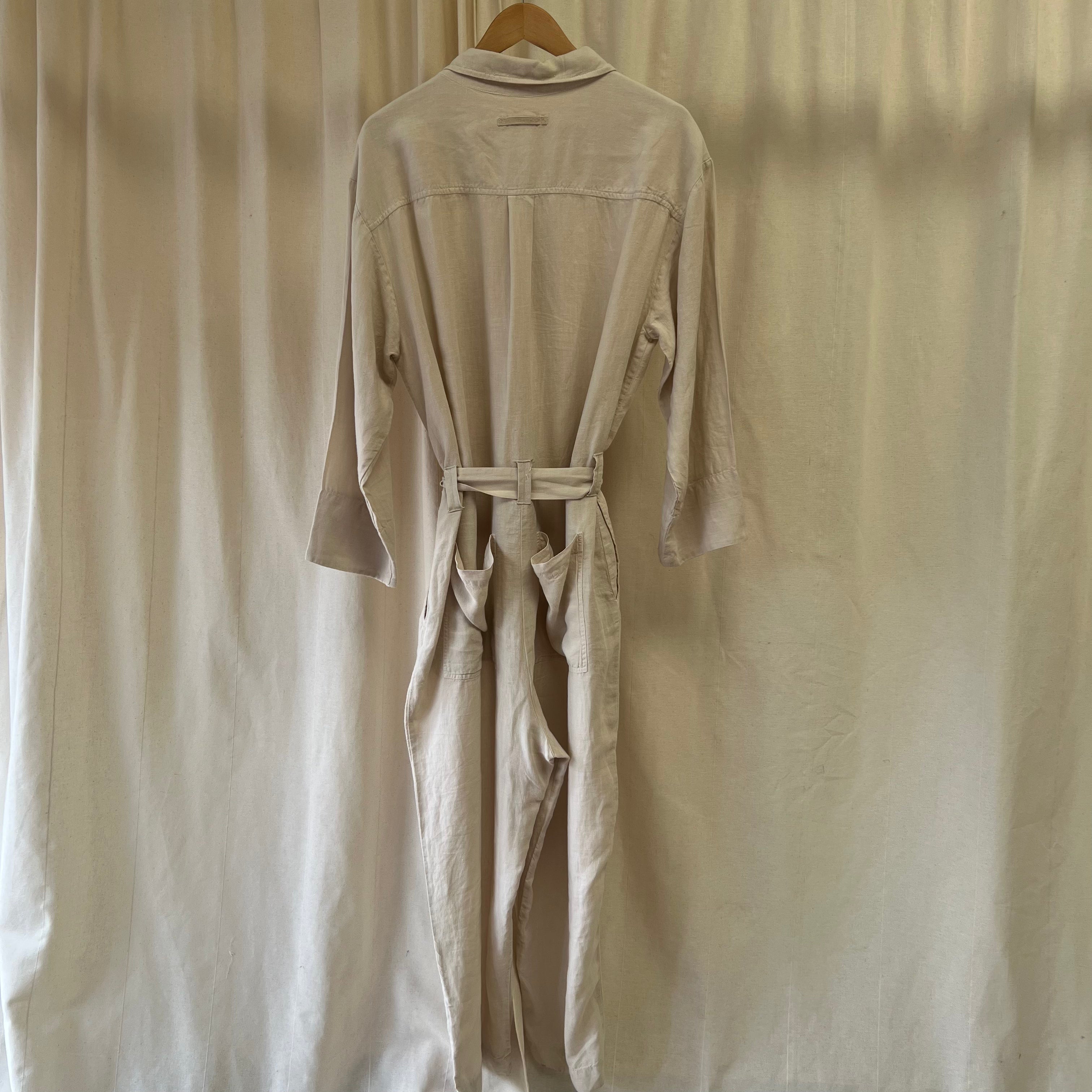 Toast natural linen jumpsuit