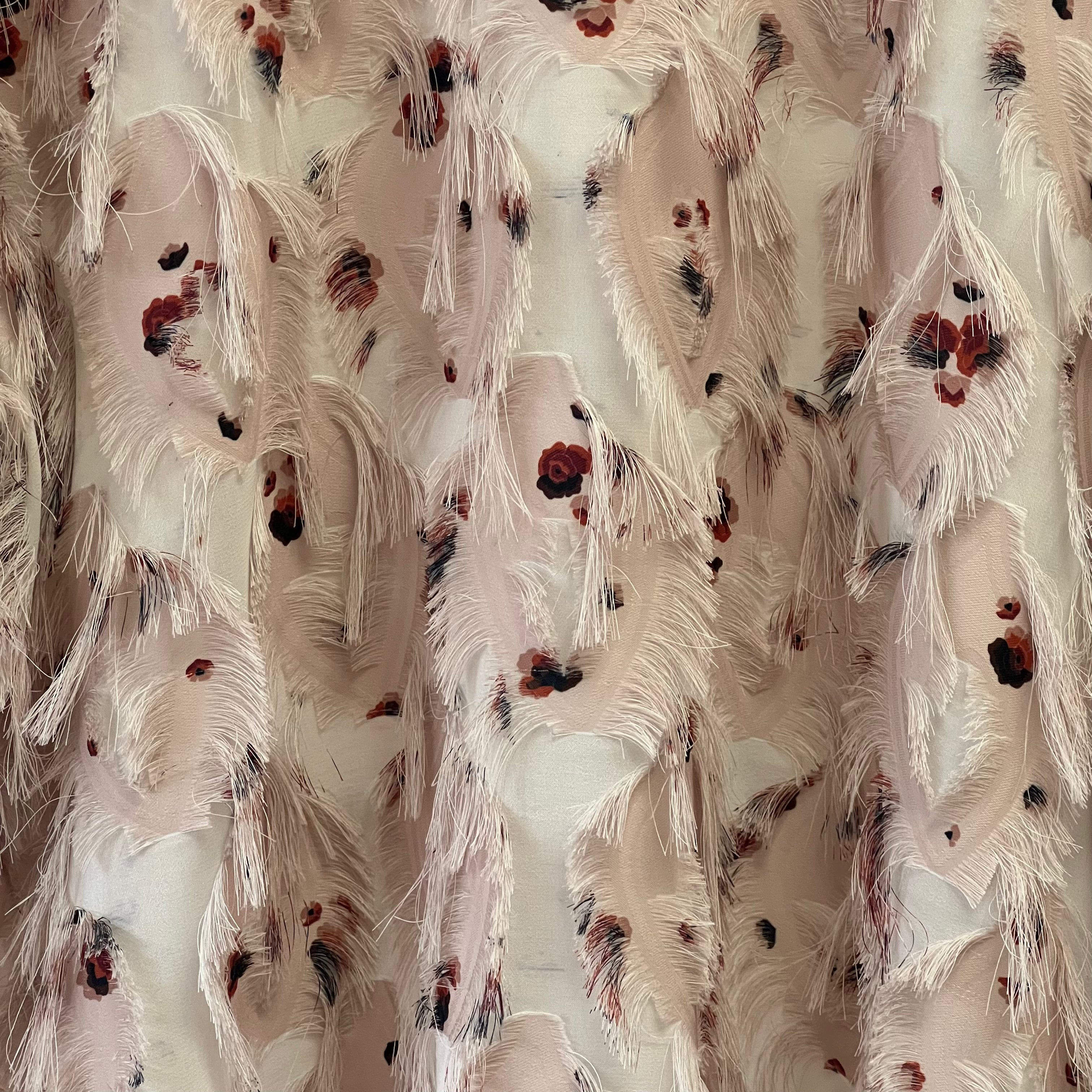 See by Chloe cream feather blouse