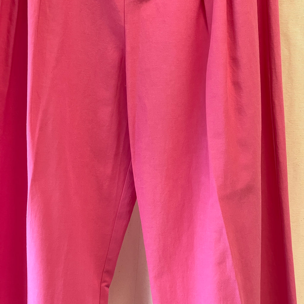 Zara hot pink wide leg trousers
