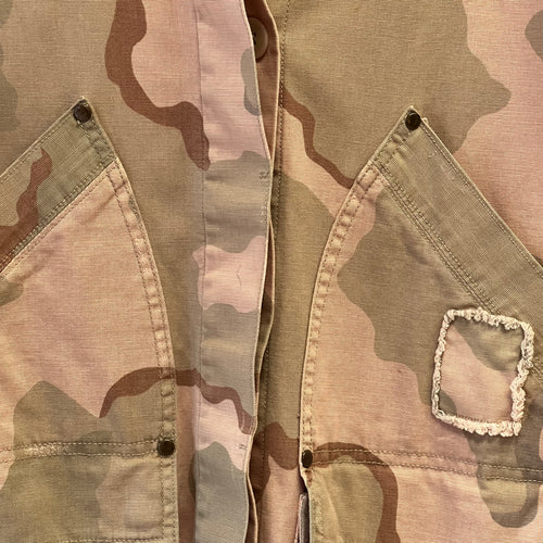 Anthropologie pink camoflage shirt jacket