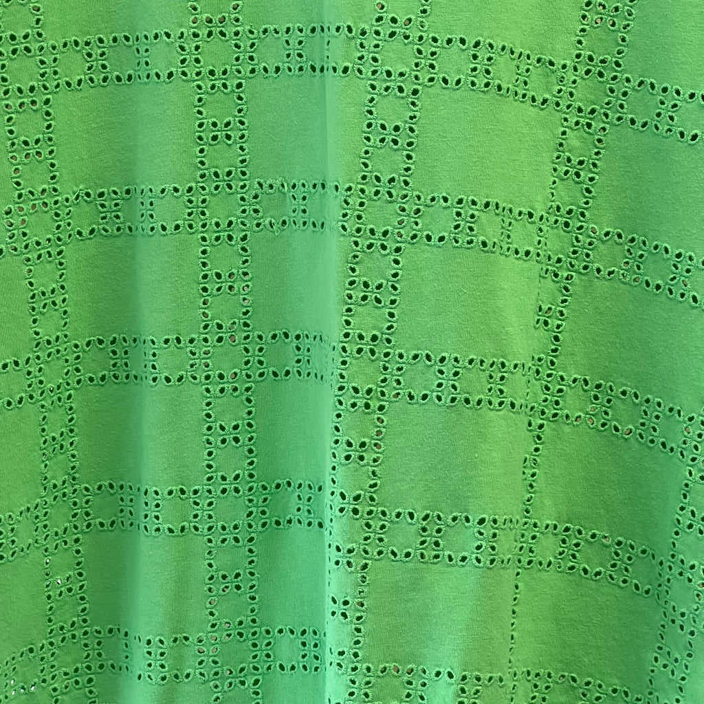 Oliver Bonas green broderie anglaise t-shirt