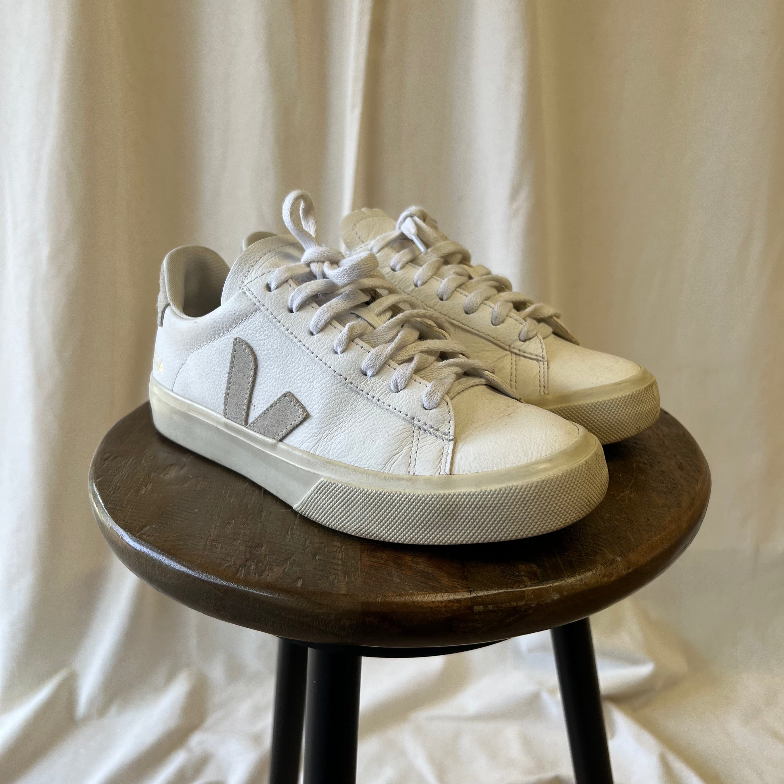 Veja white trainers