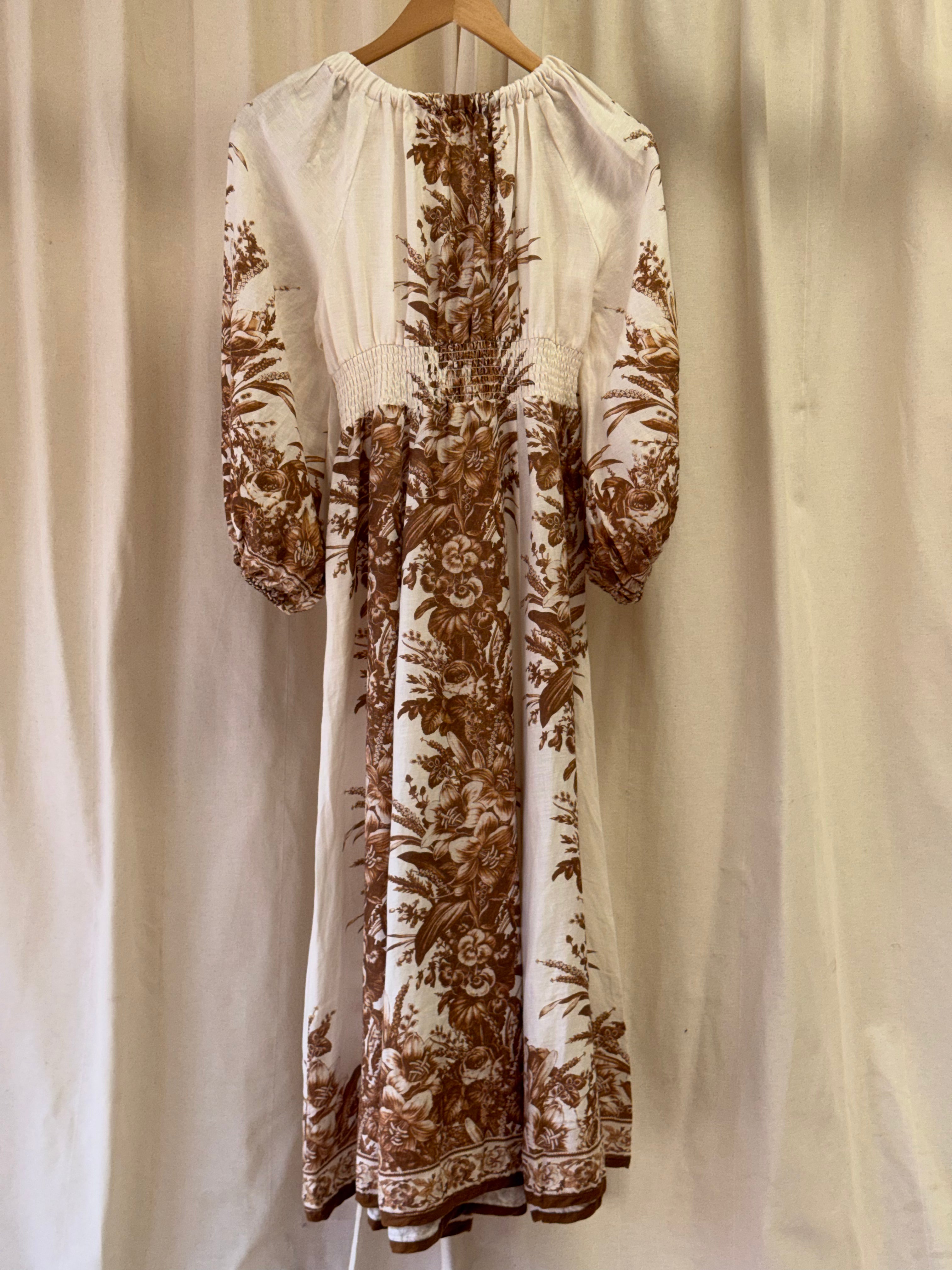 Zimmerman Moonshine Floral-Print Voile Midi Dress