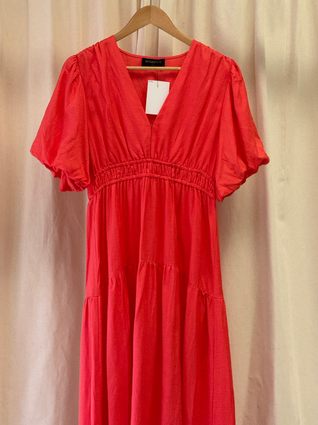 MinkPink Coral Midi Dress