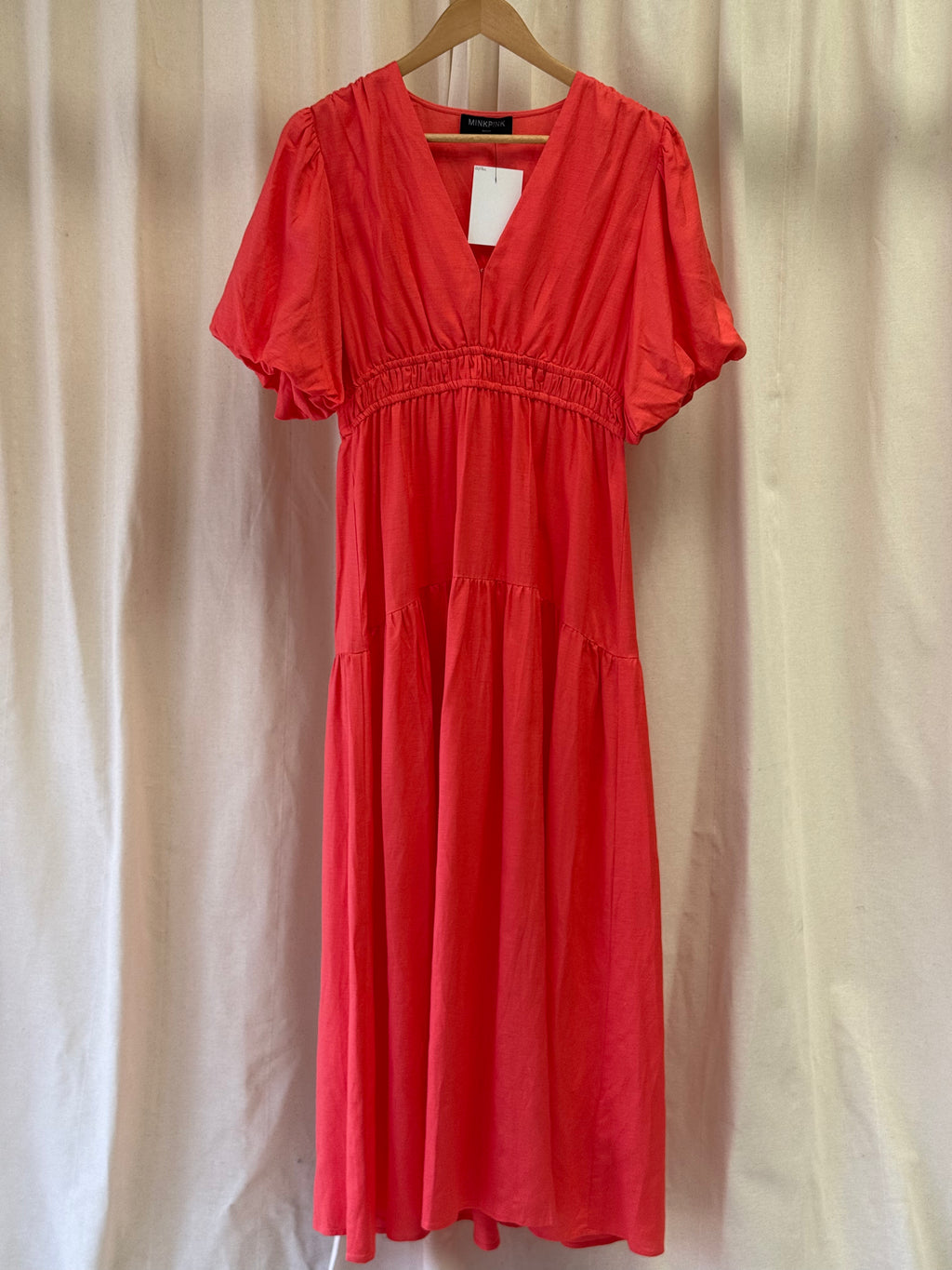 MinkPink Coral Midi Dress