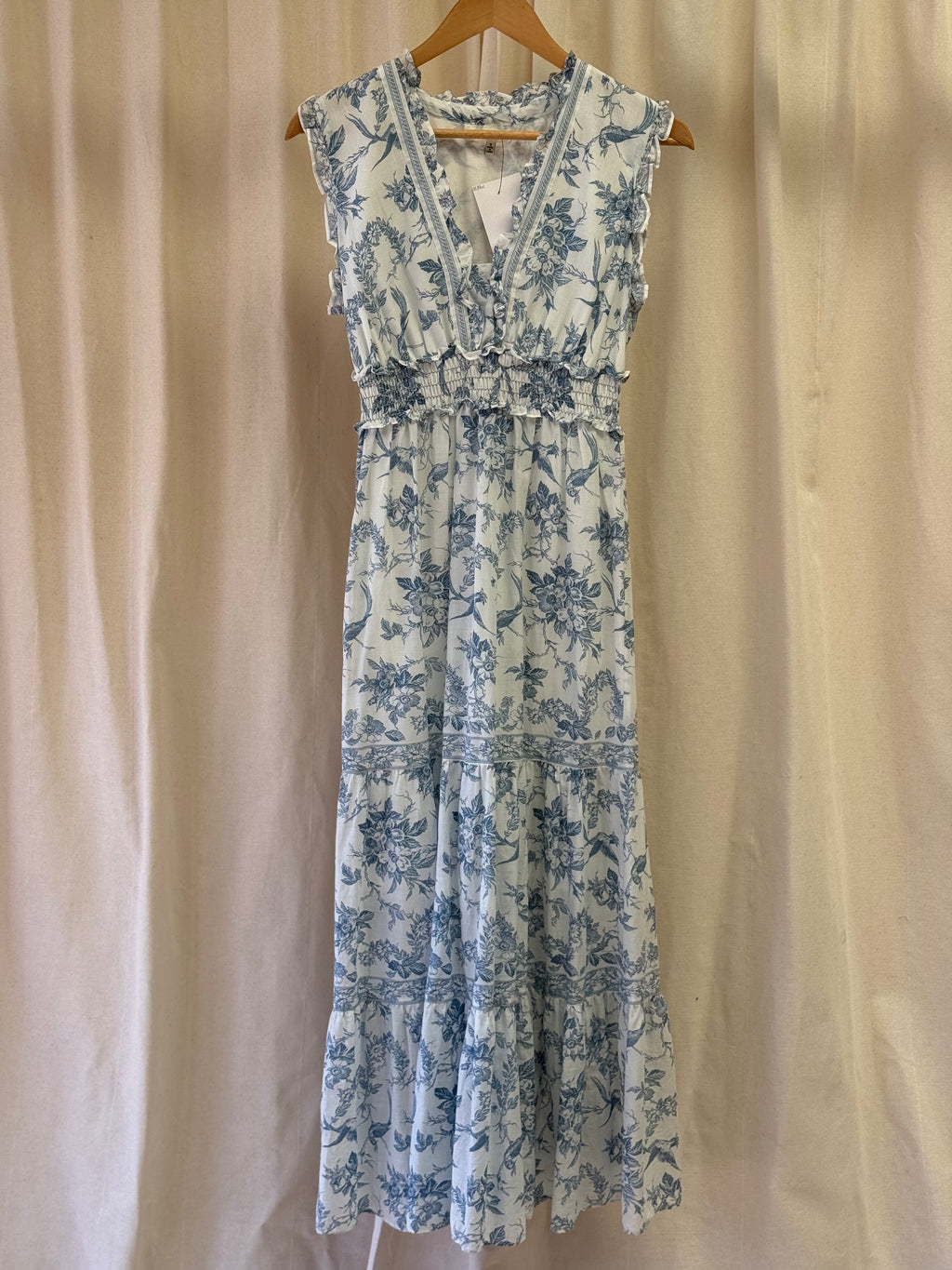 Max Studio Blue Floral Maxi Dress