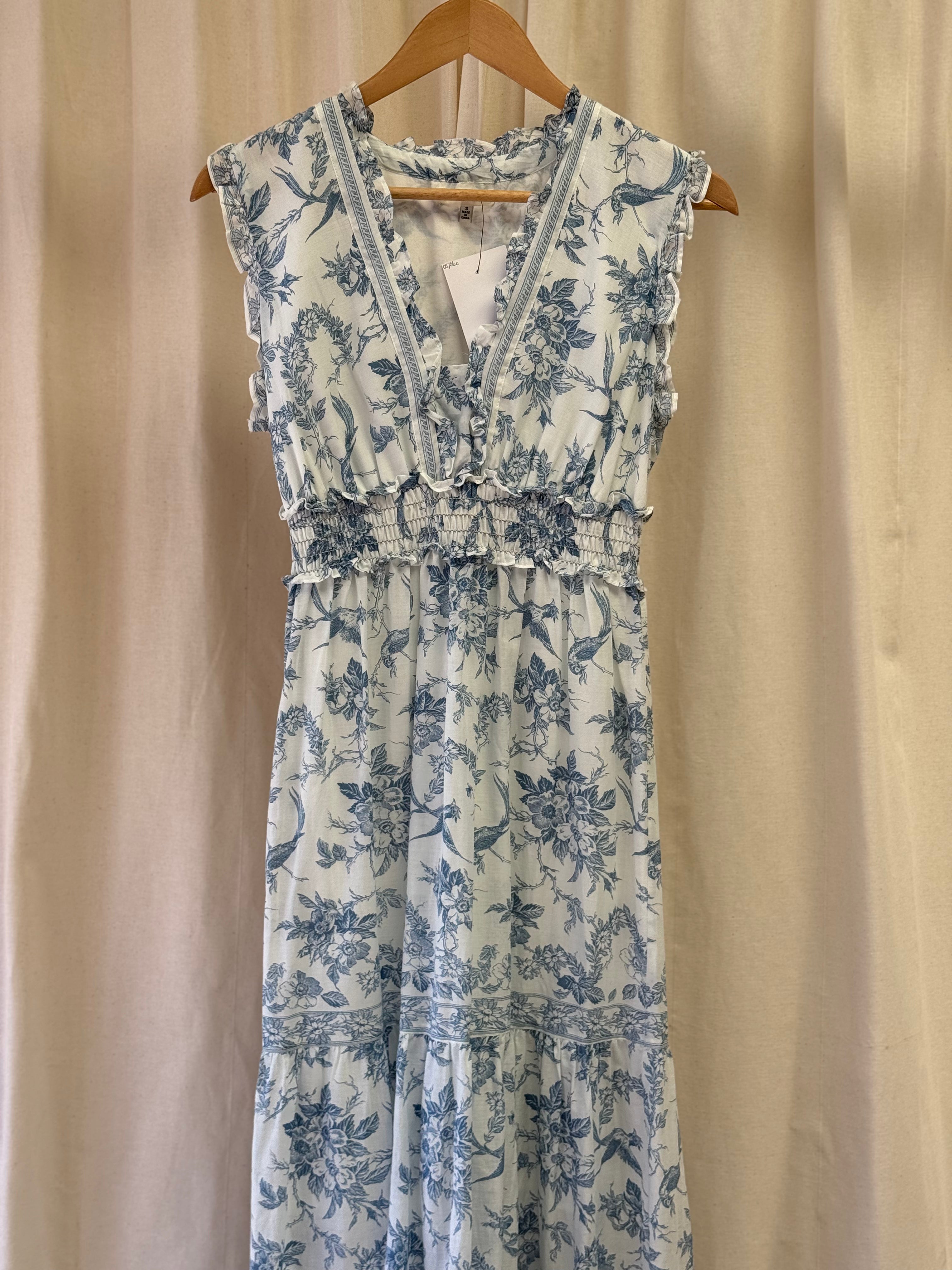 Max Studio Blue Floral Maxi Dress