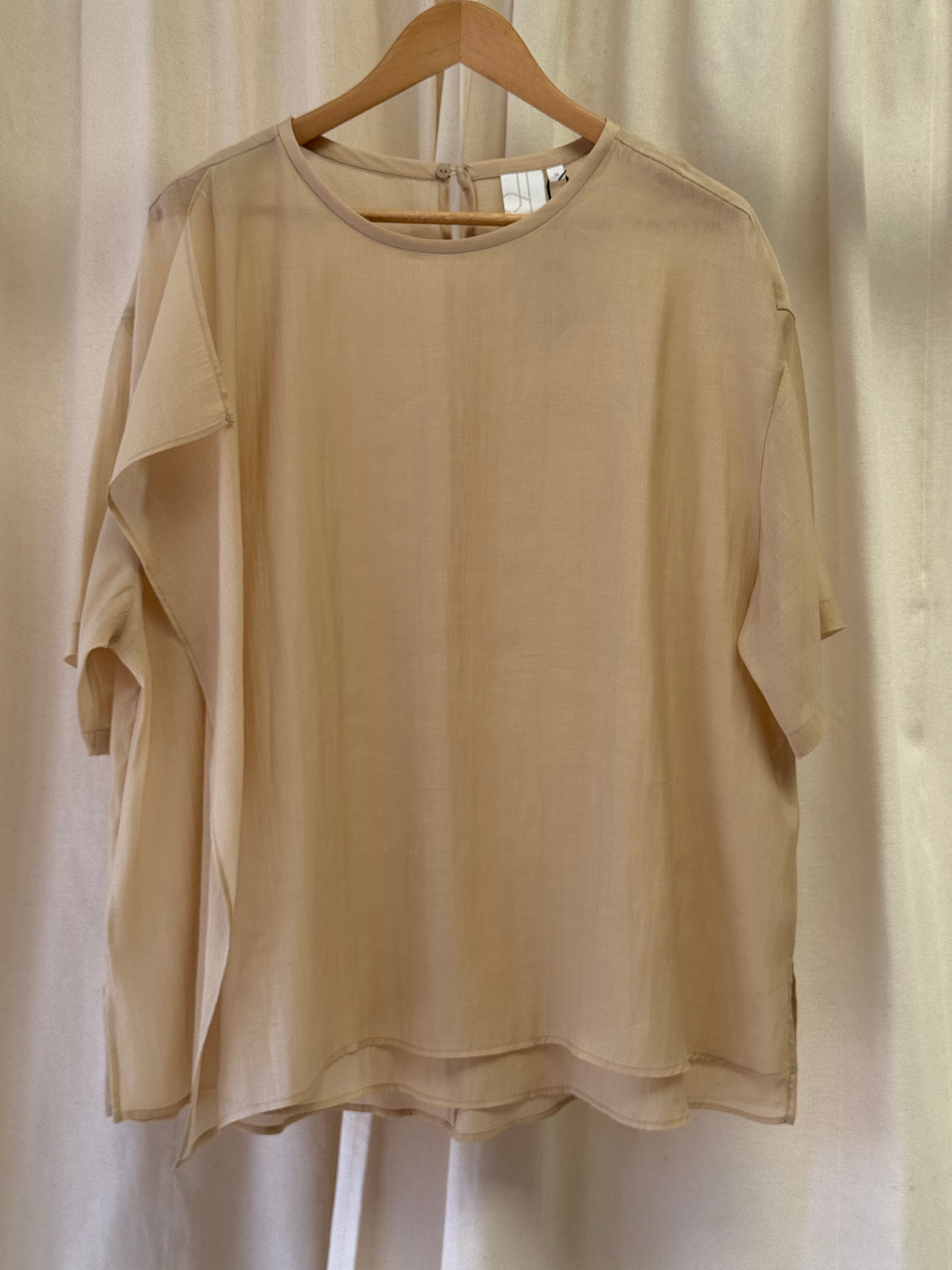 John Lewis Layered Back Short Sleeve Top
