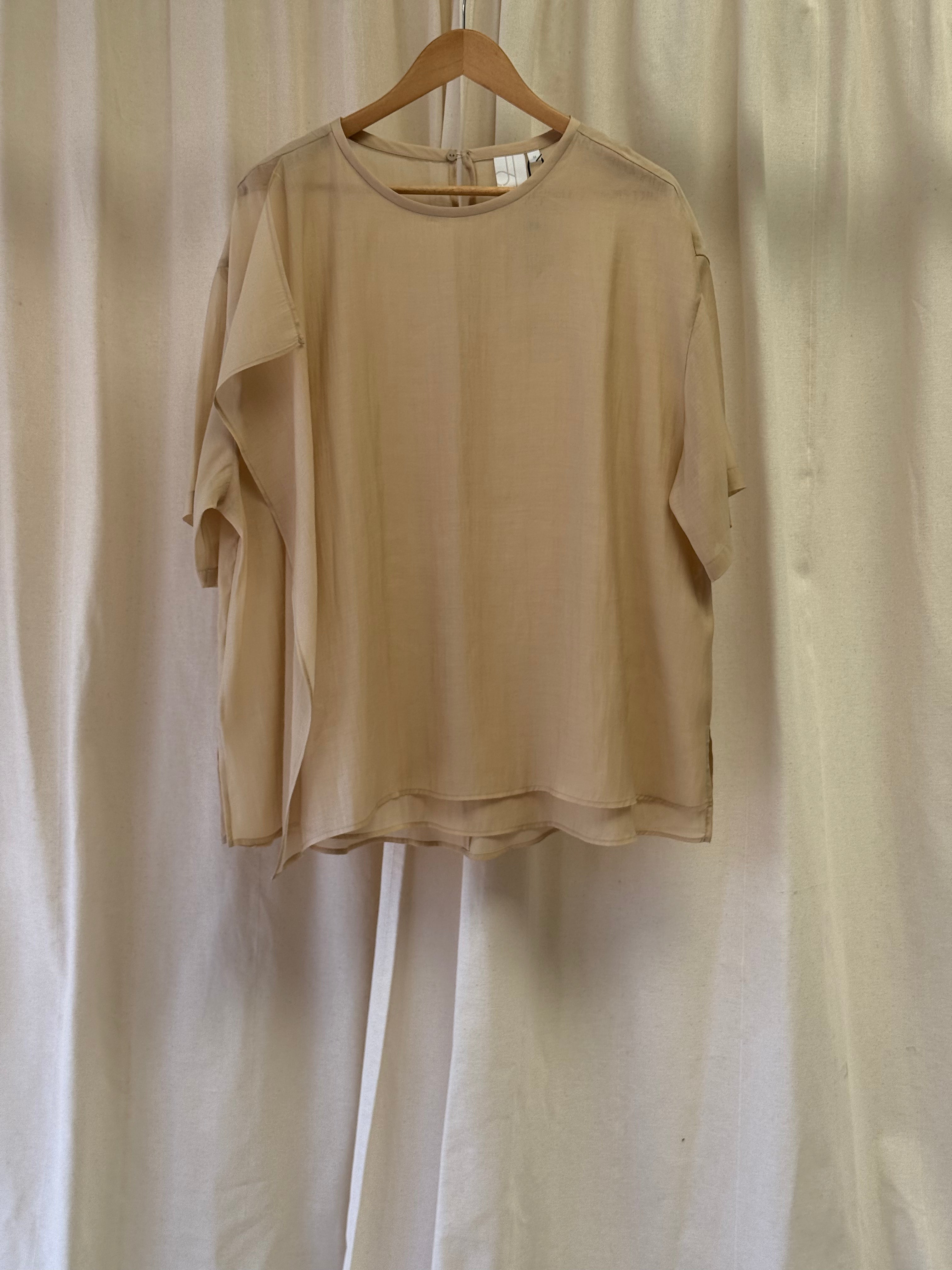 John Lewis Layered Back Short Sleeve Top