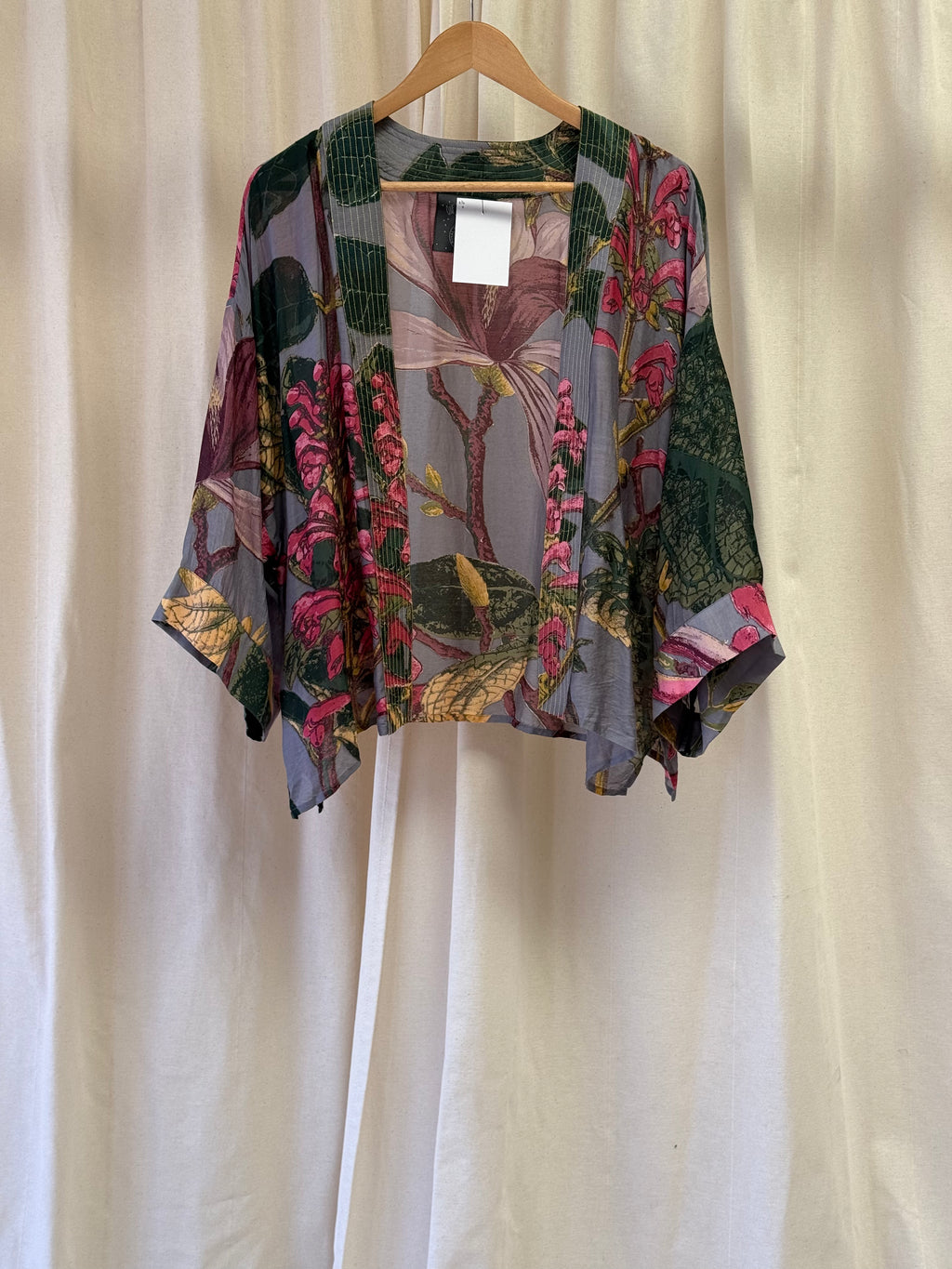 One Hundred Stars Kew Magnolia Grey Kimono