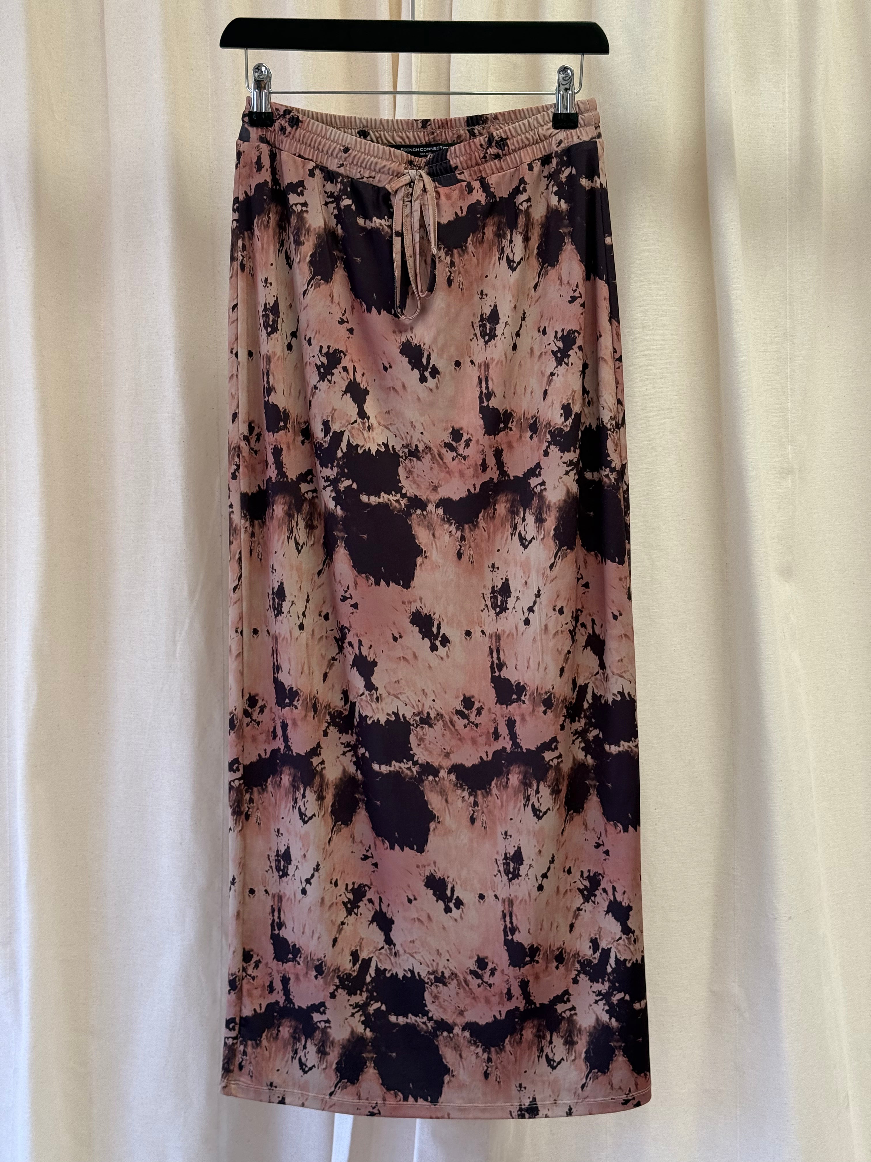French Connection Brown Tie Dye SKirt