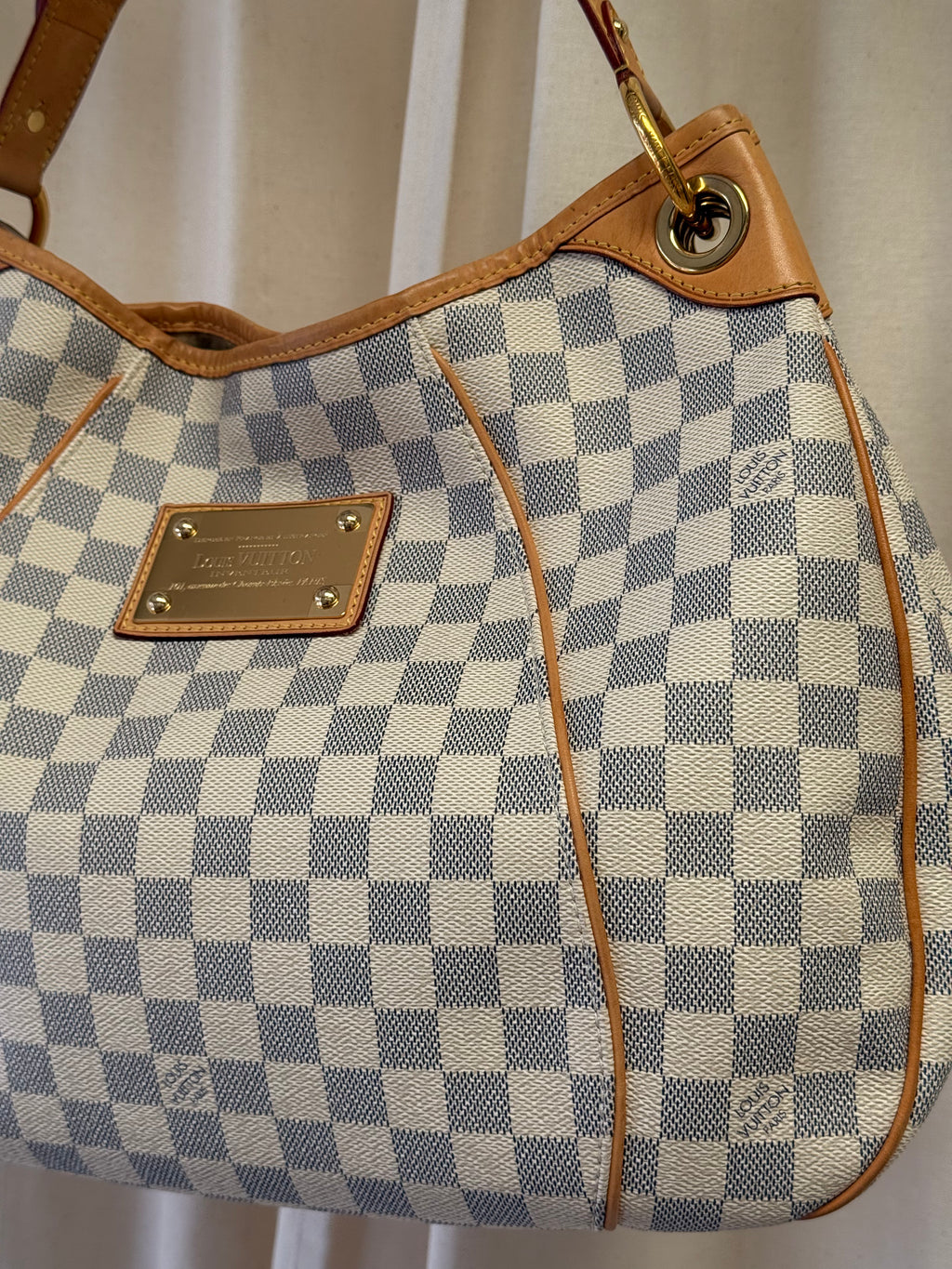 Louis Vuitton Galliera PM bag in Damier Azur Canvas