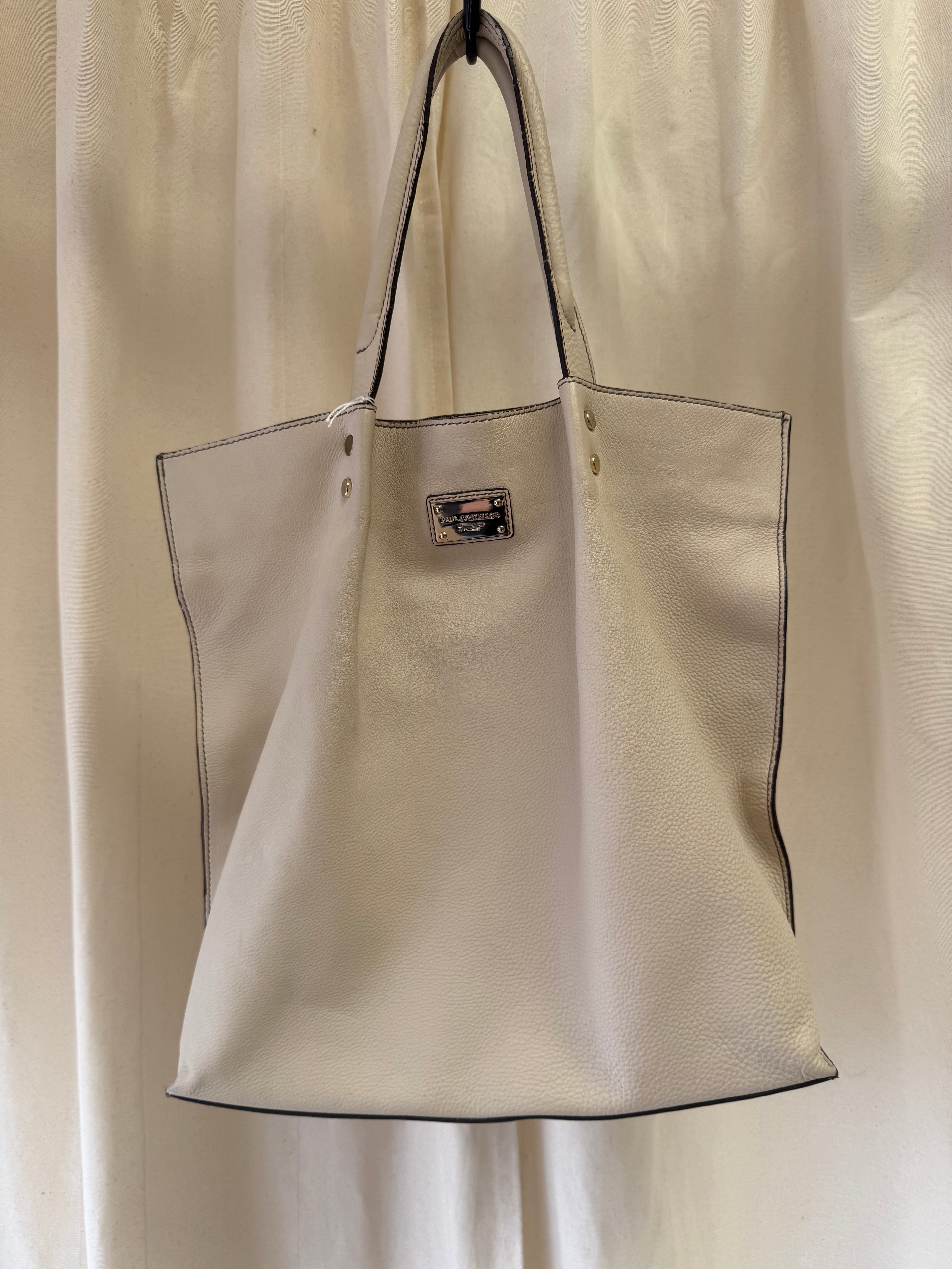 Paul Costelloe cream shopper bag