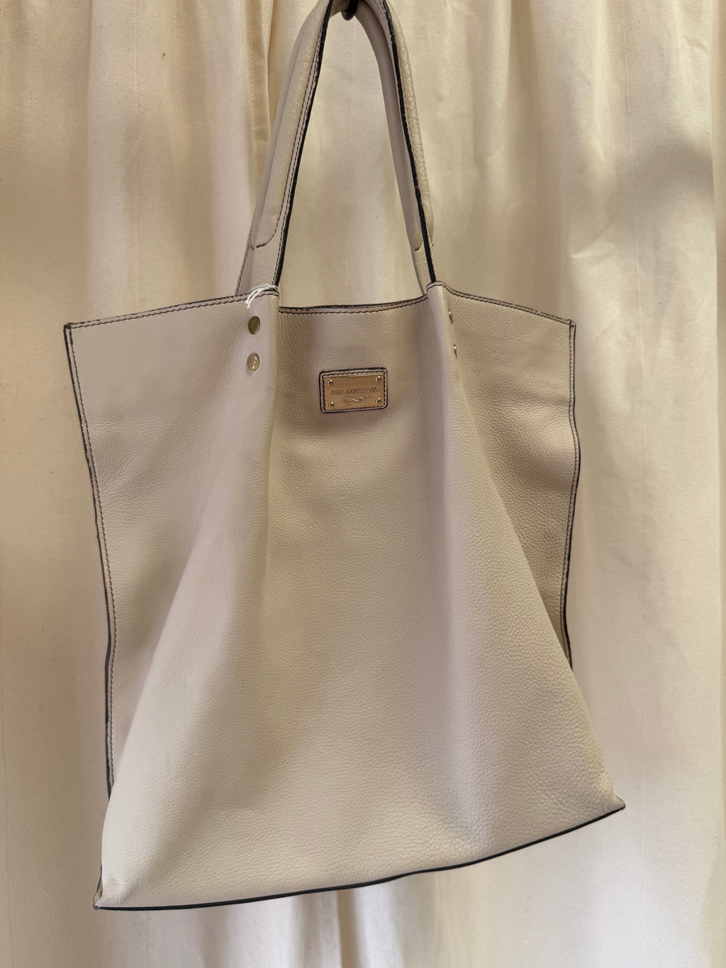 Paul Costelloe cream shopper bag