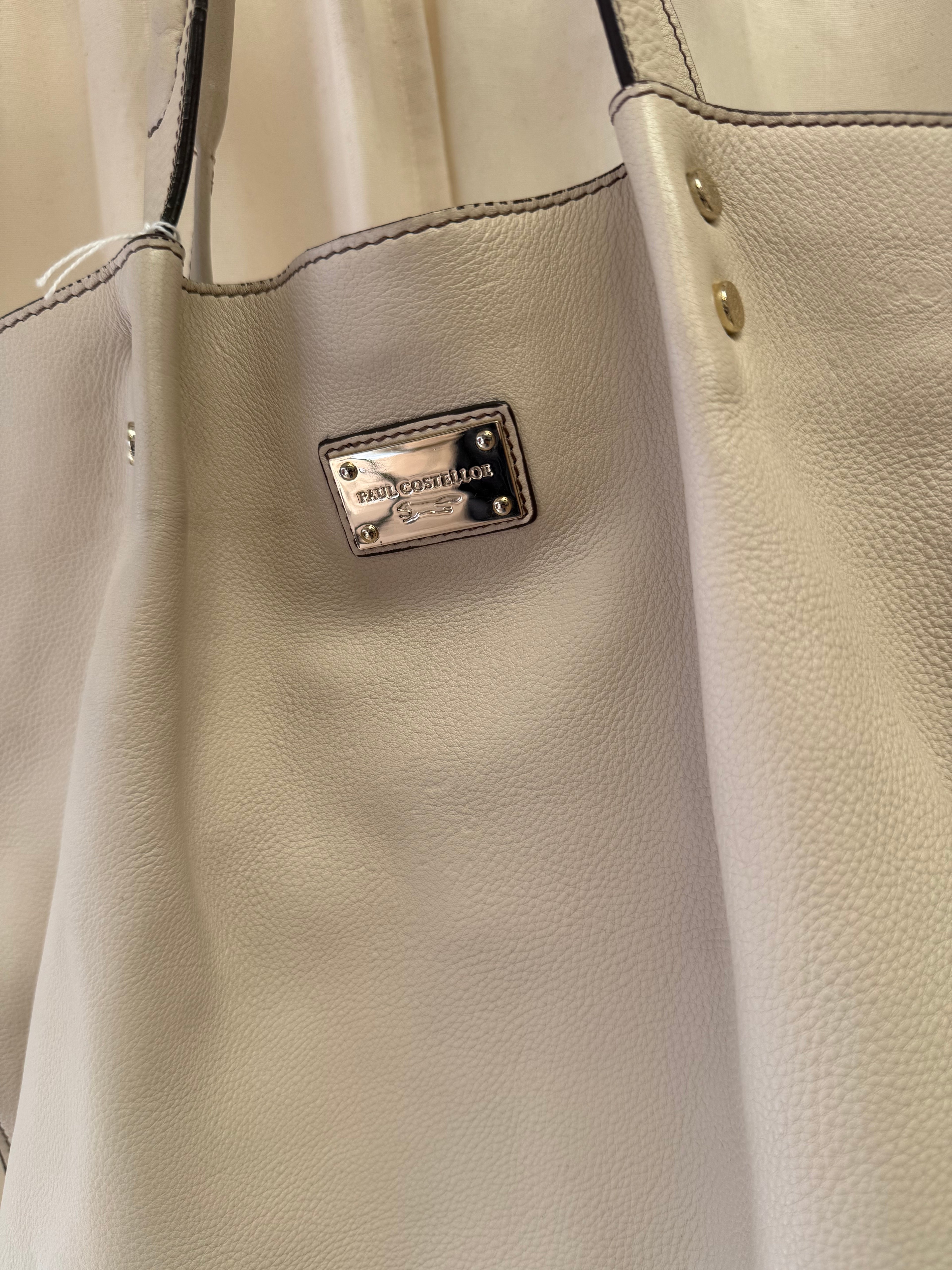 Paul Costelloe cream shopper bag