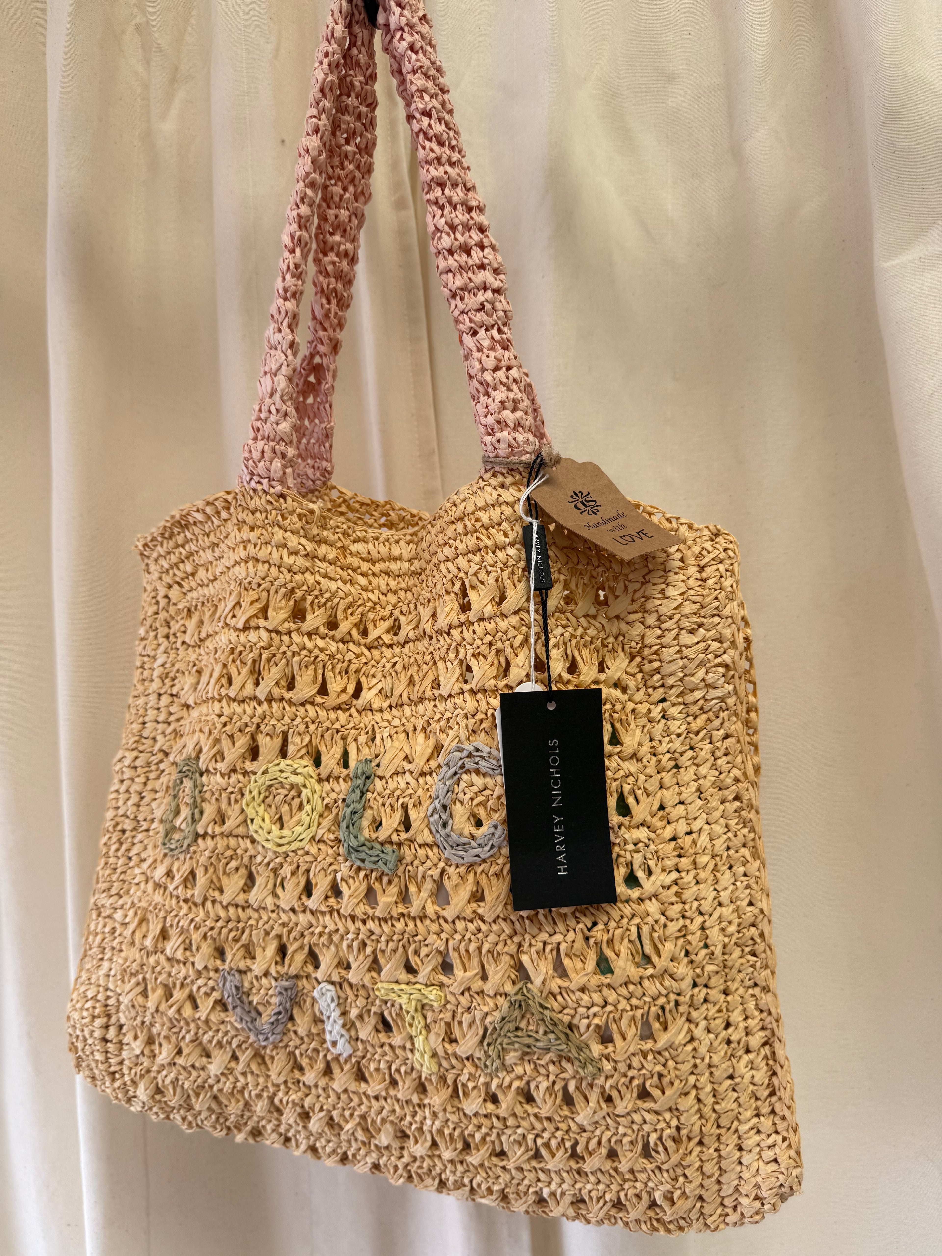 Harvey Nichols DE SIENA  Dolce Vita Raffia Tote