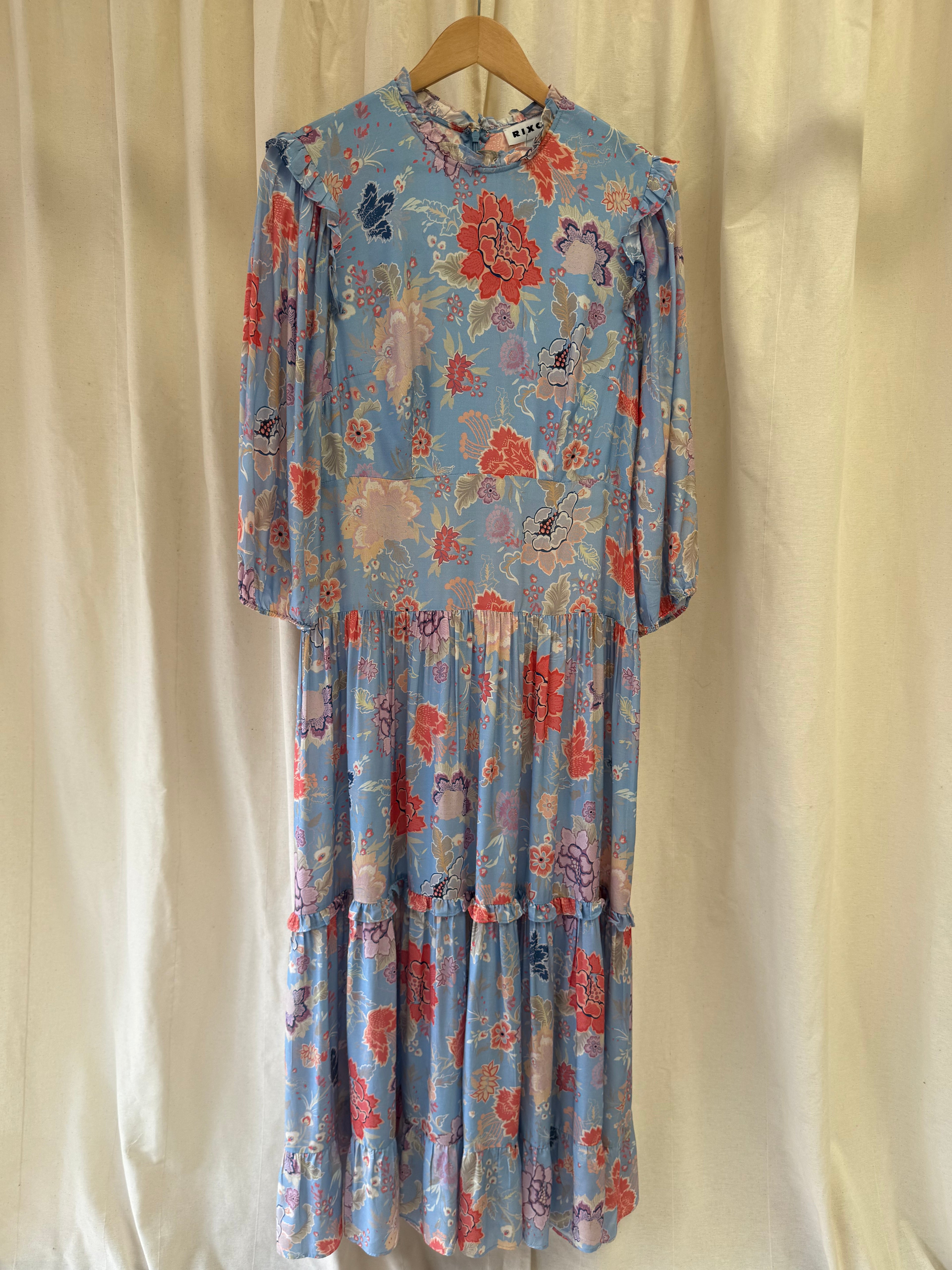 Rixo Monet Floral Tiered Dress