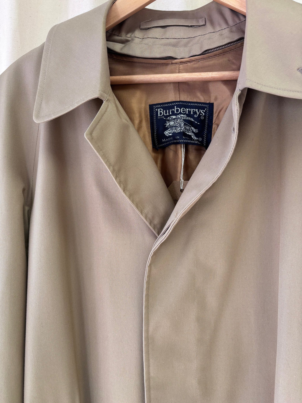 Burberry wool lining trench coat in camel