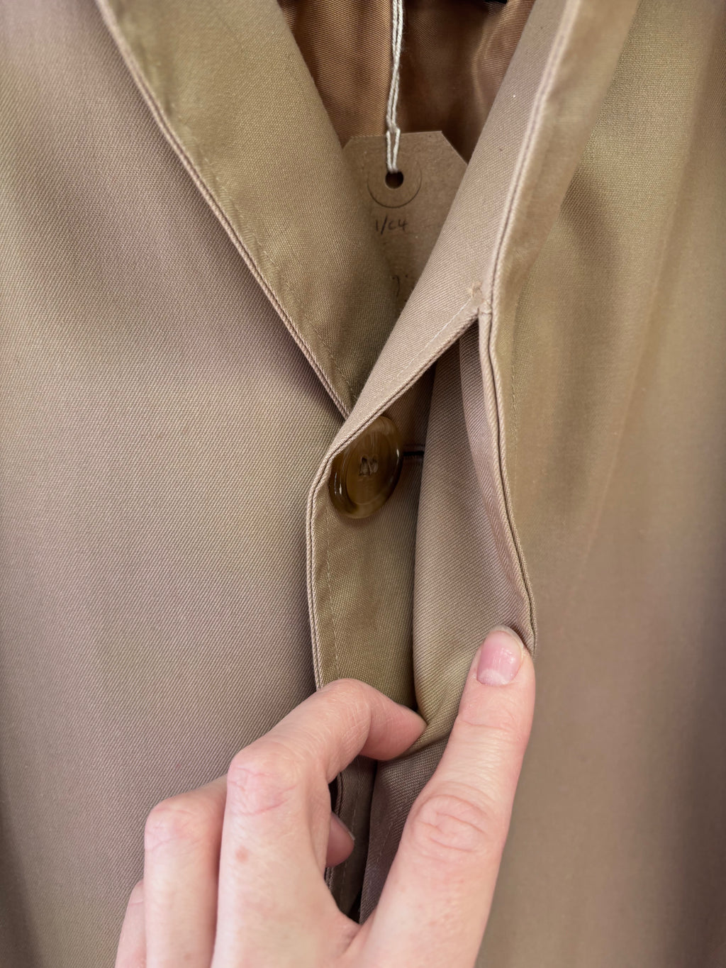 Burberry wool lining trench coat in camel