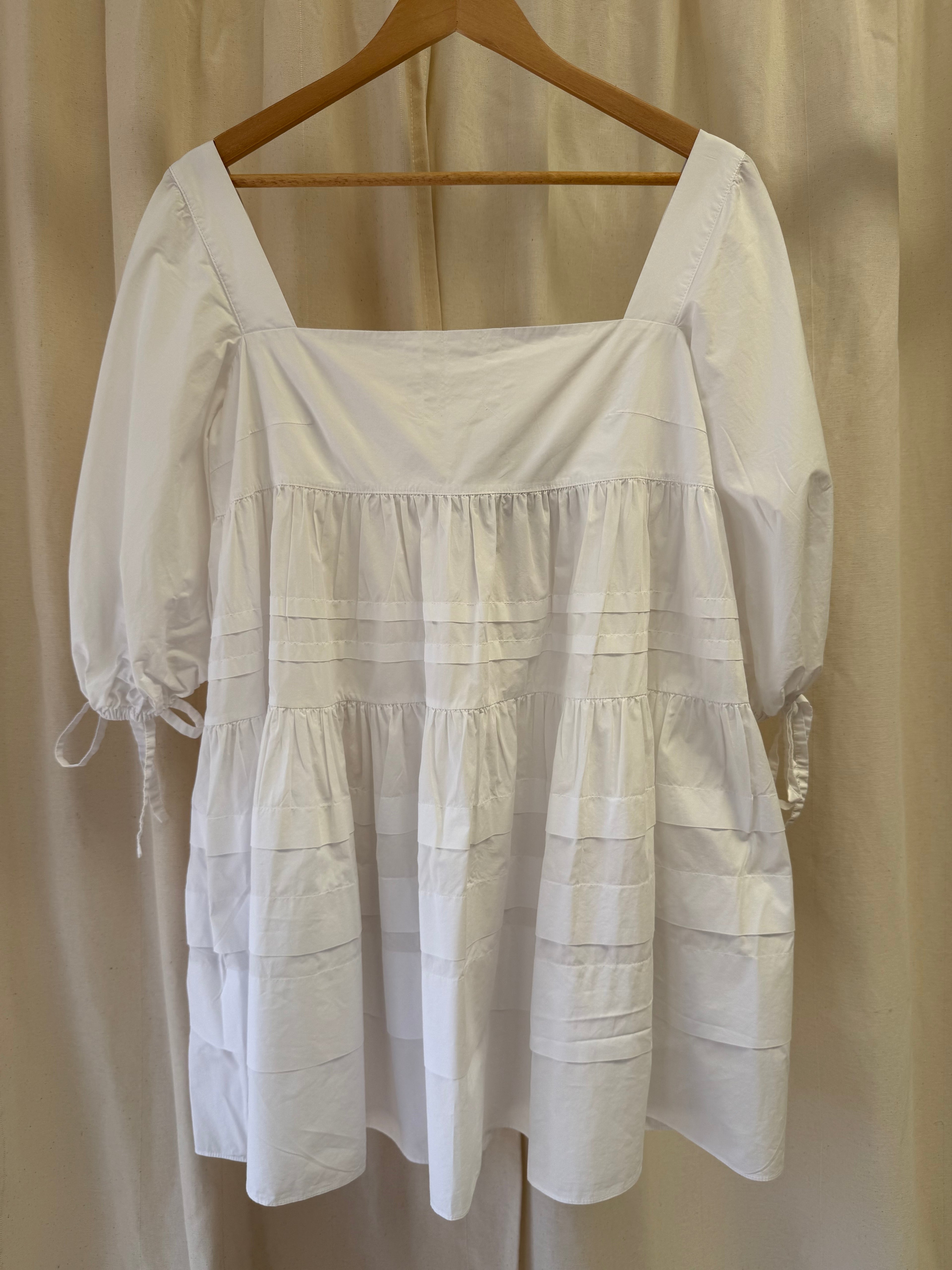Paper London White Frankie Cotton Mini Dress