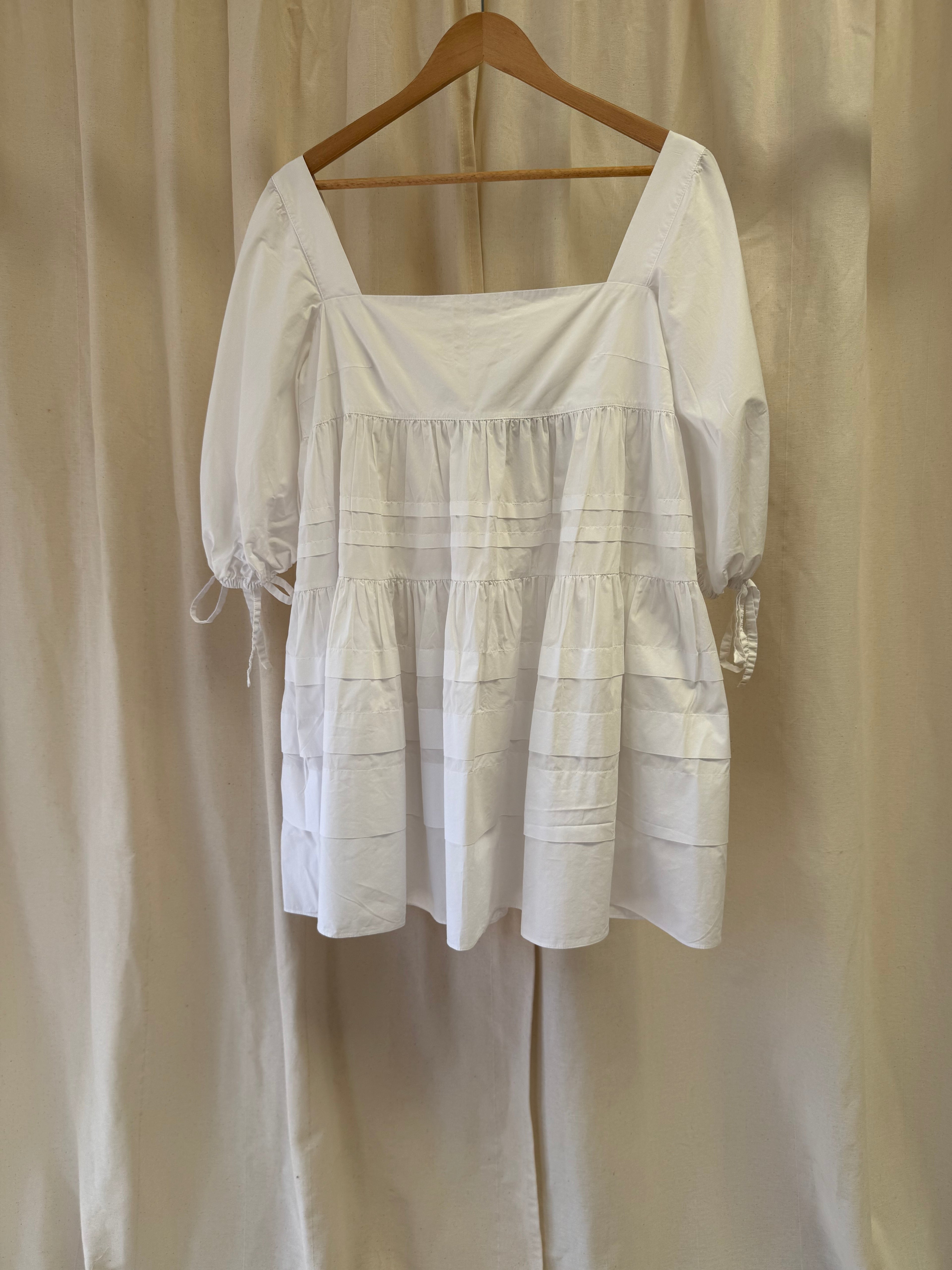 Paper London White Frankie Cotton Mini Dress