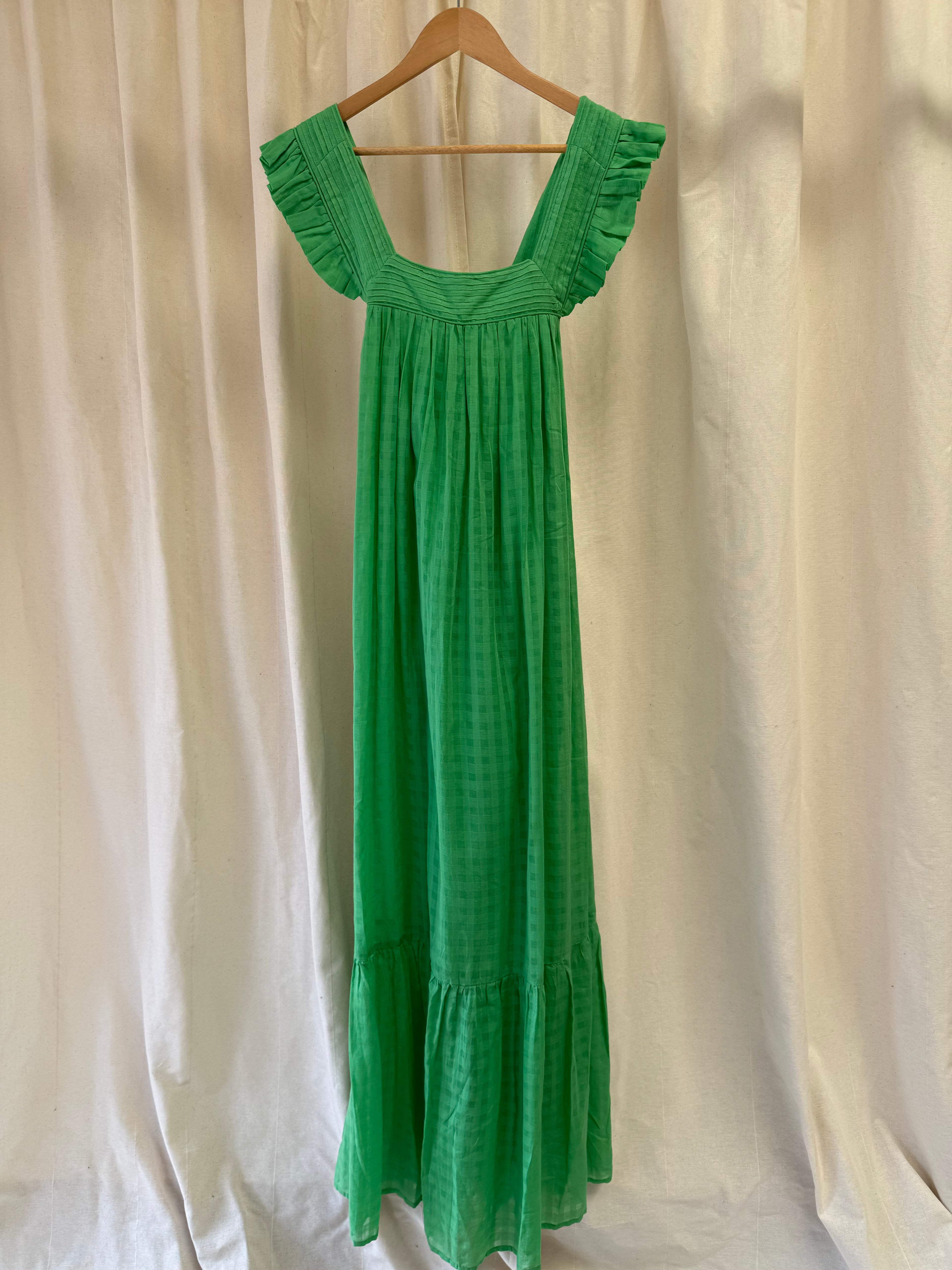 Next Green Cotton Maxi Dress