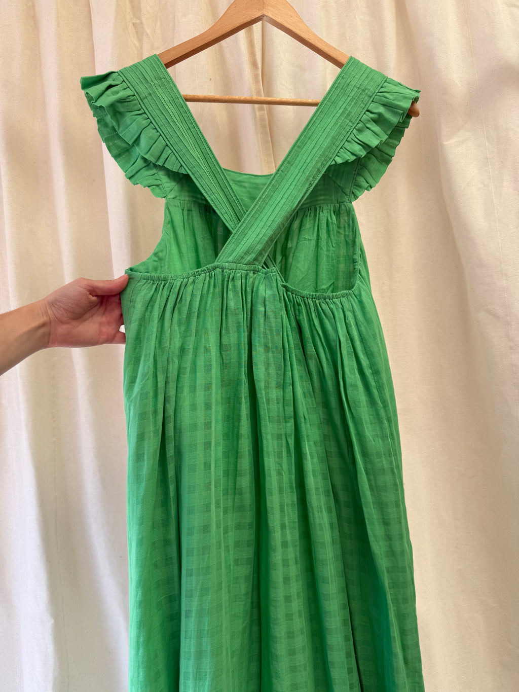 Next Green Cotton Maxi Dress