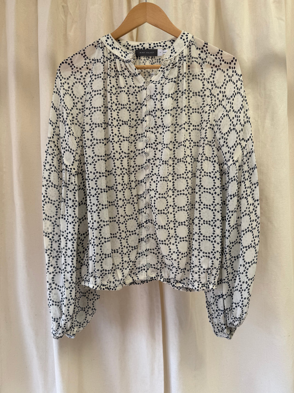 Mint Velvet Geometric Print Blouse