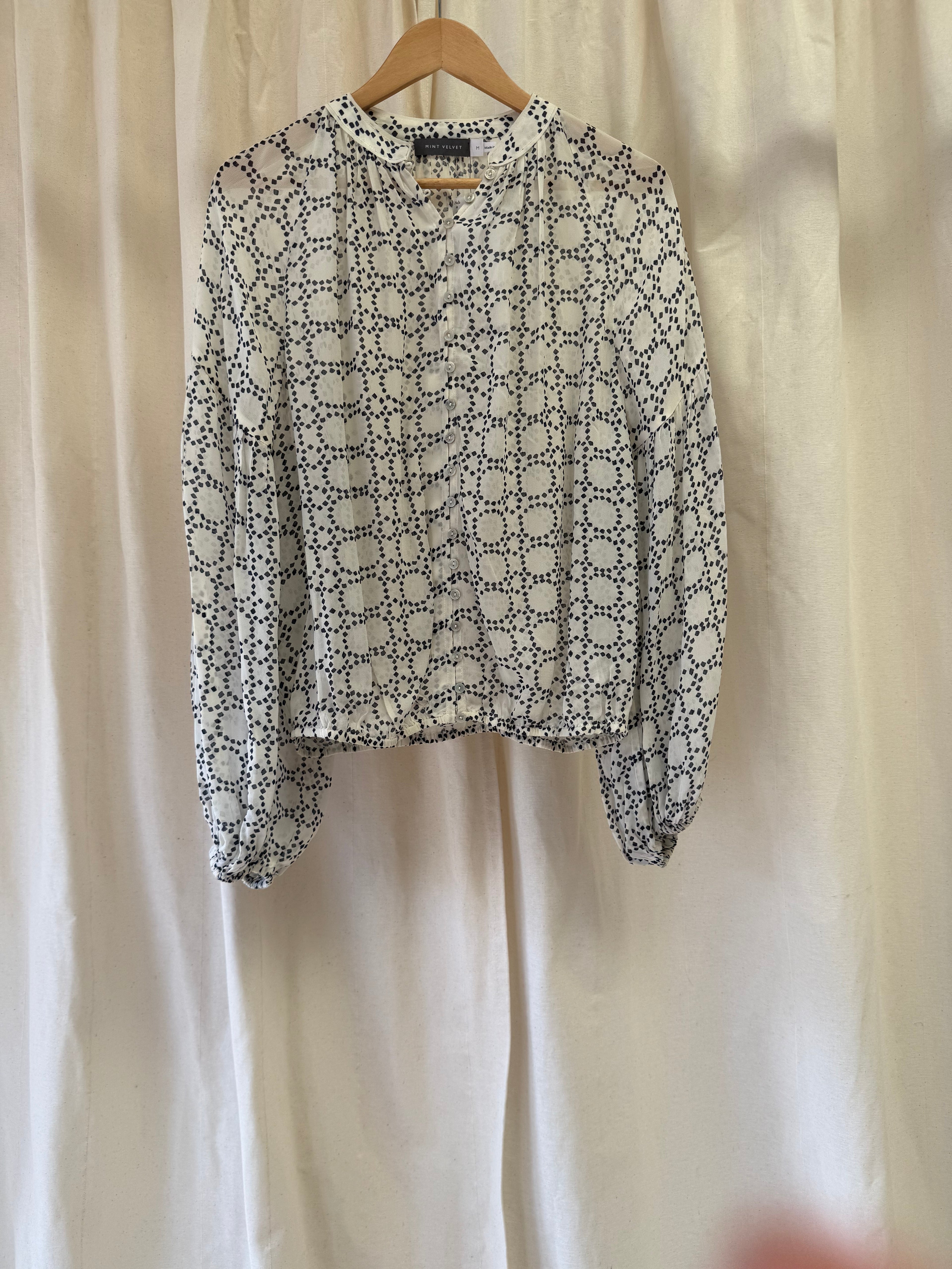 Mint Velvet Geometric Print Blouse