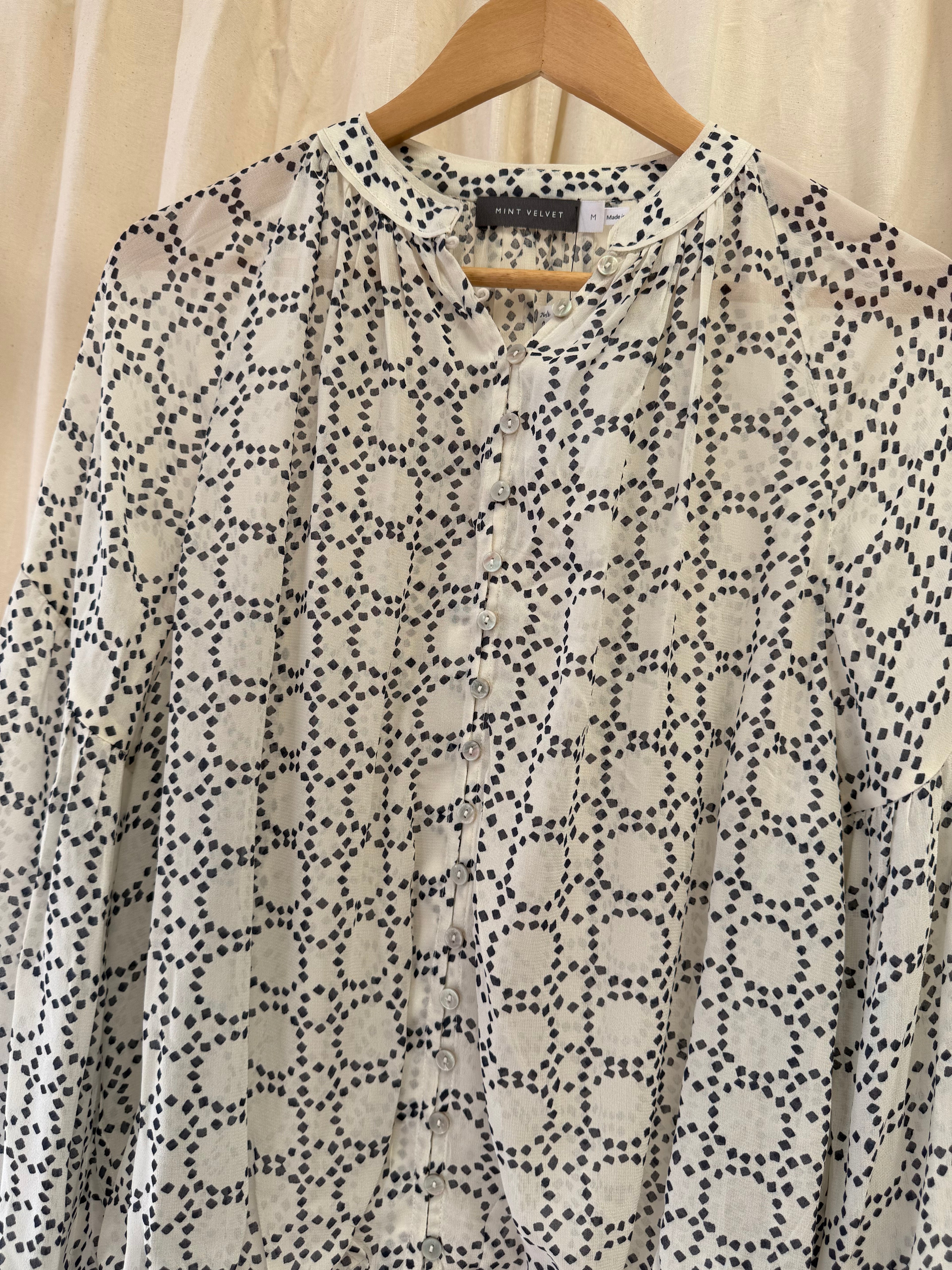 Mint Velvet Geometric Print Blouse