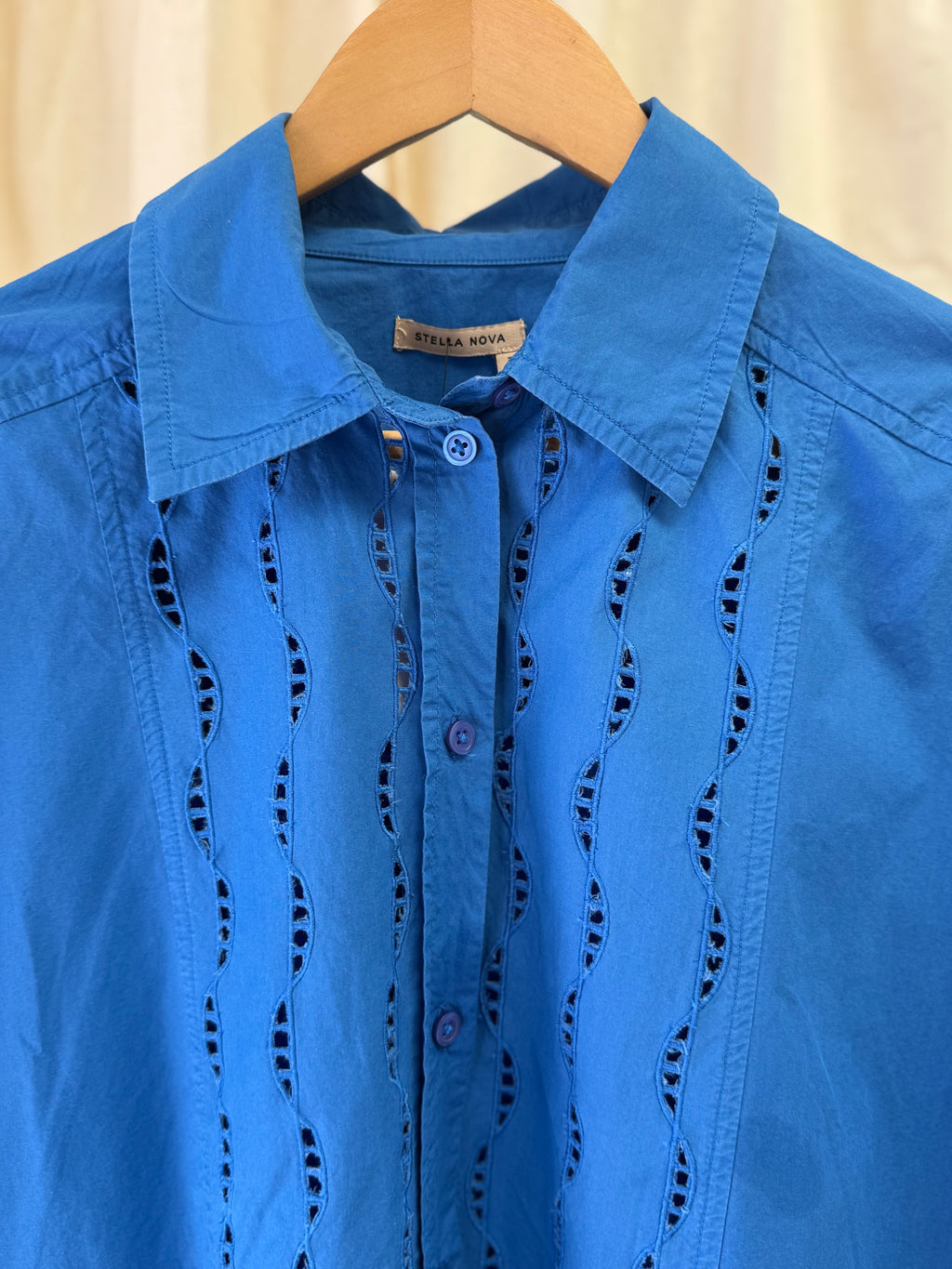 Stella Nova Blue Cotton Shirt