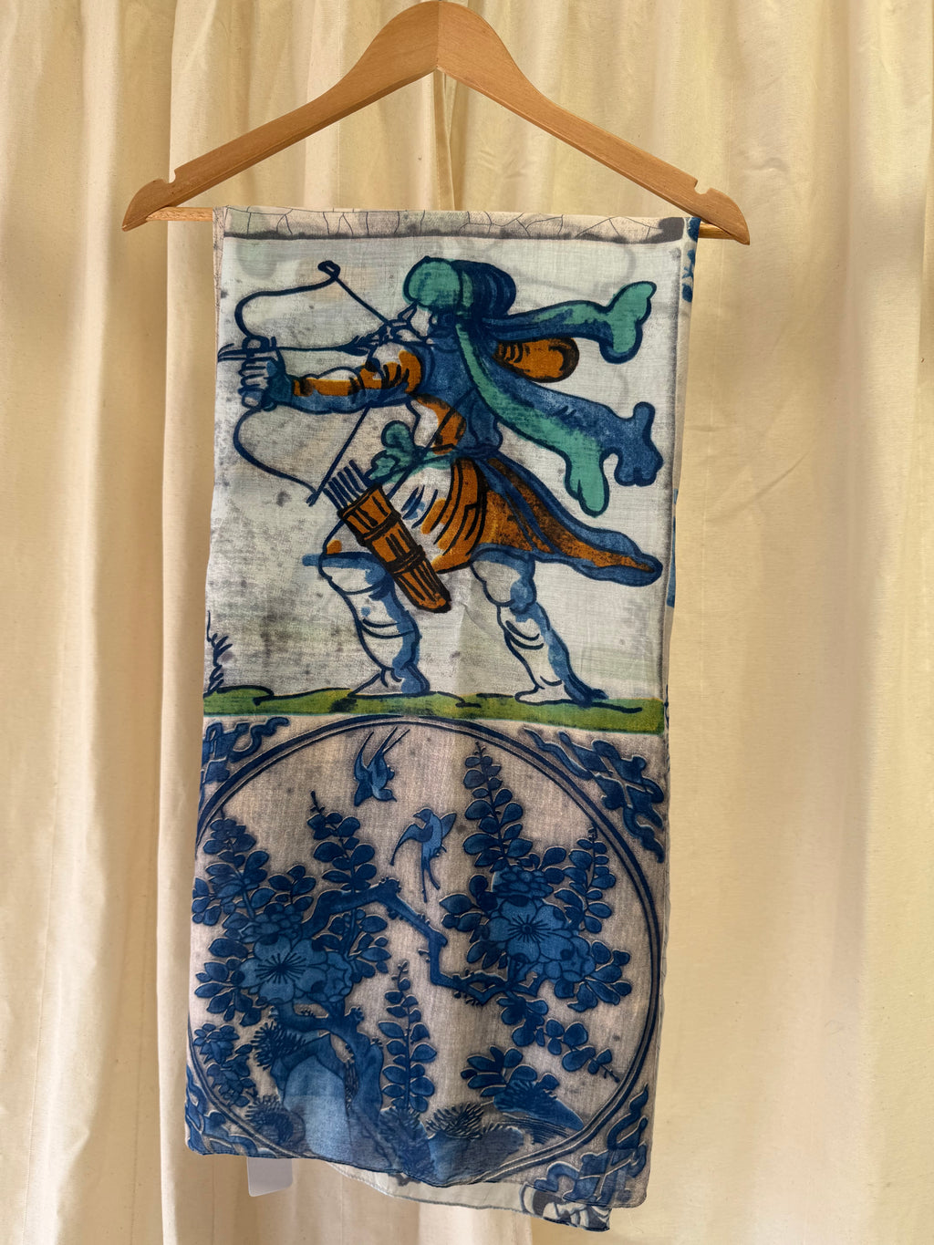 One Hundred Stars Blue Scarf