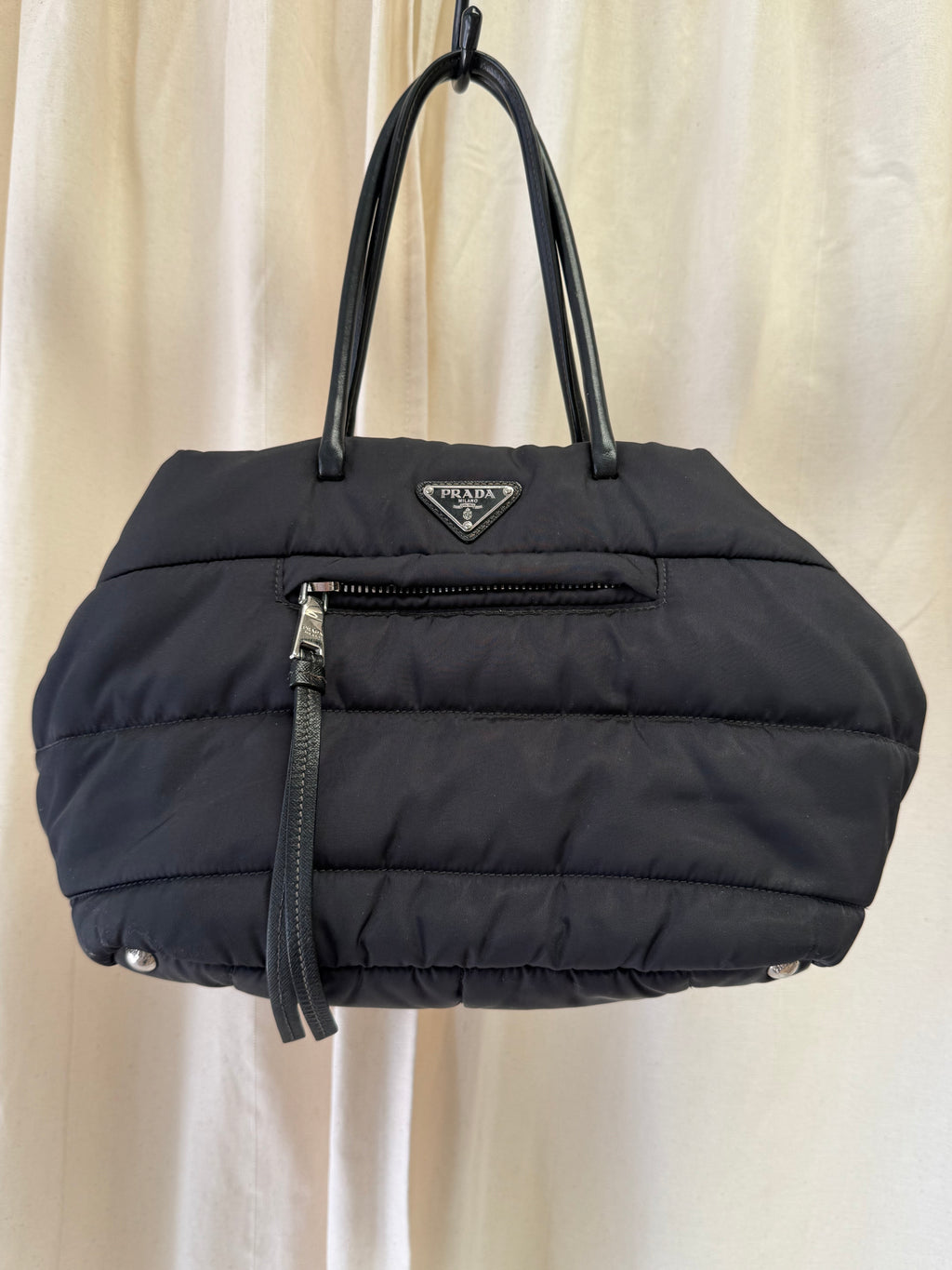Prada Tessuto Bomber Tote Bag
