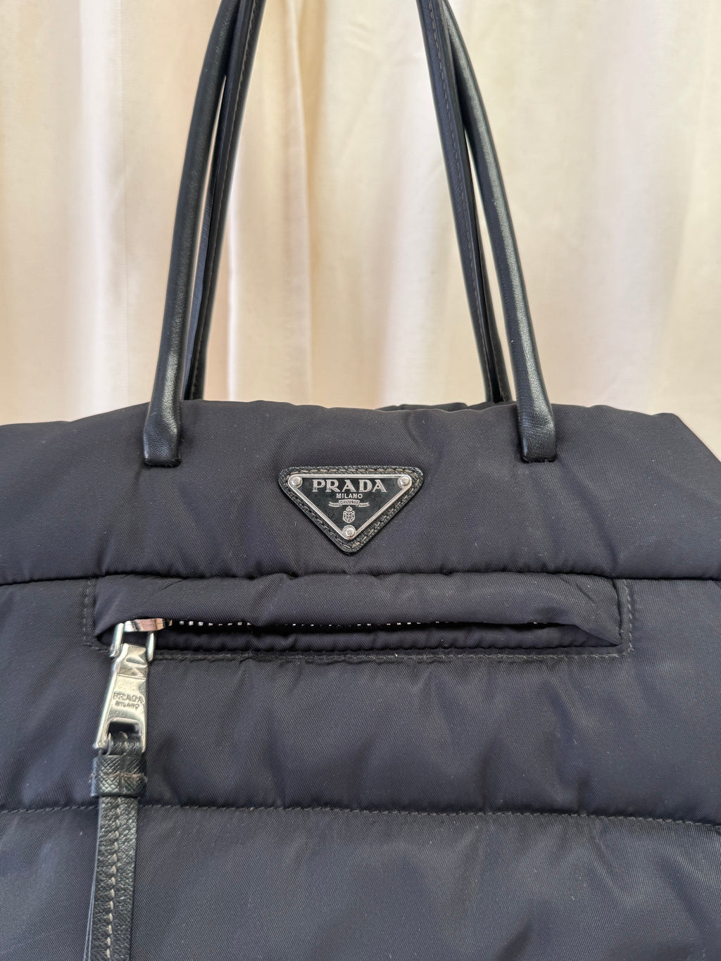 Prada Tessuto Bomber Tote Bag