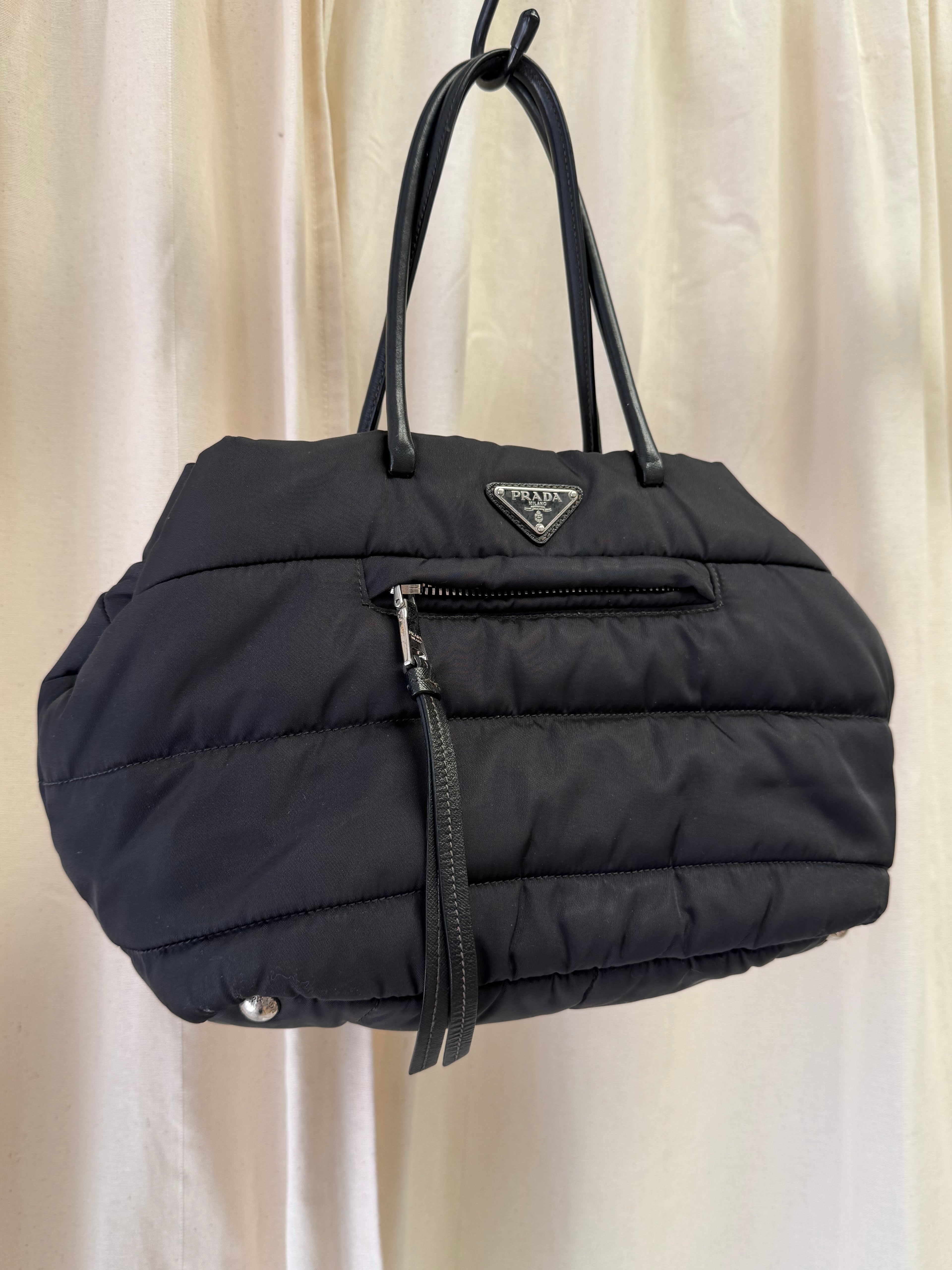 Prada Tessuto Bomber Tote Bag