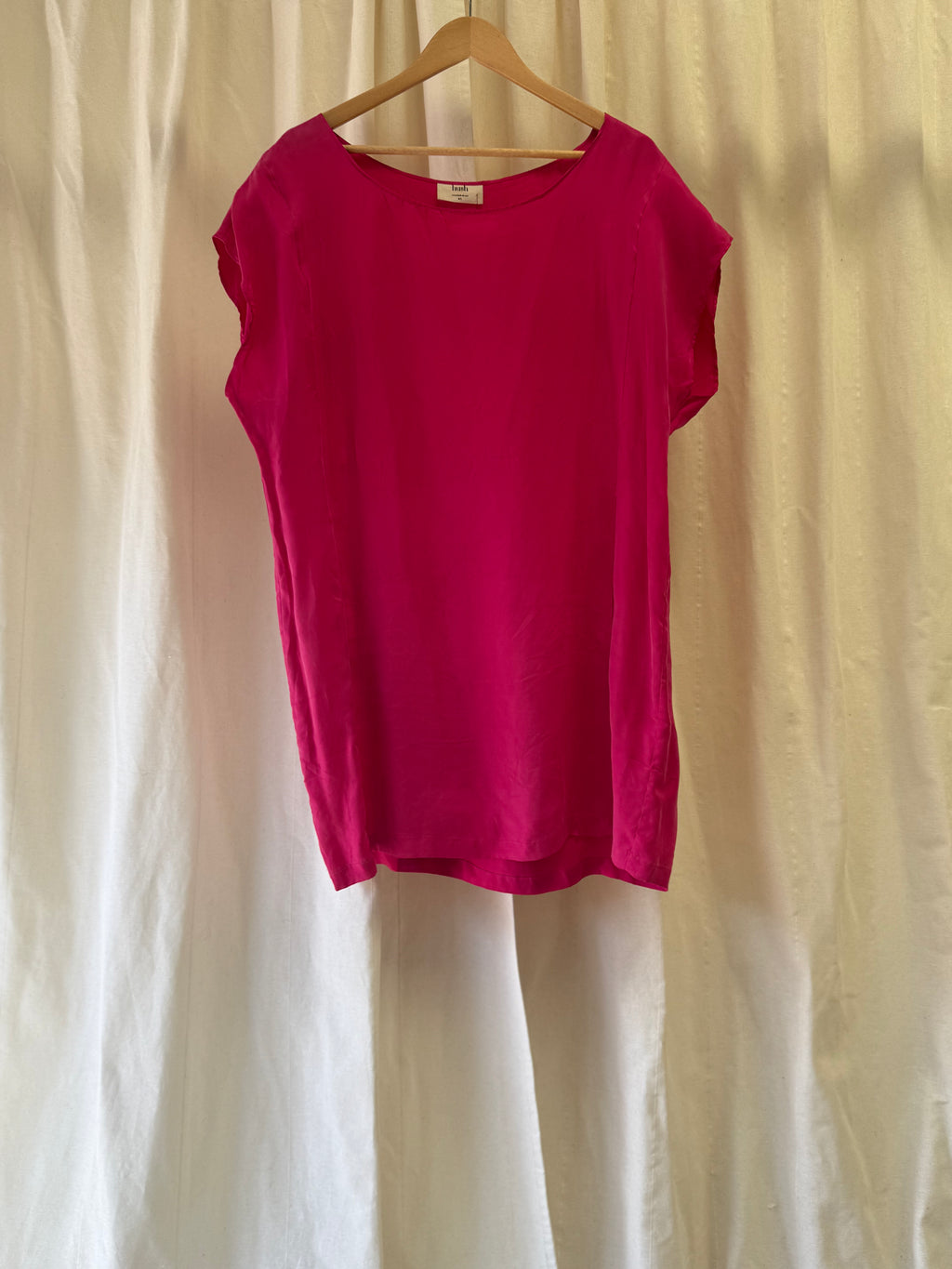 Hush Fuchsia Pink Cap Sleeve Top